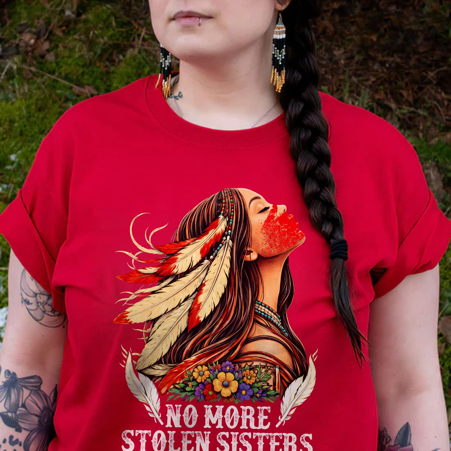 No More Stolen Sisters Native American Women’s Unisex T-shirt/T-shirt V-Neck/Hoodie/Sweatshirt