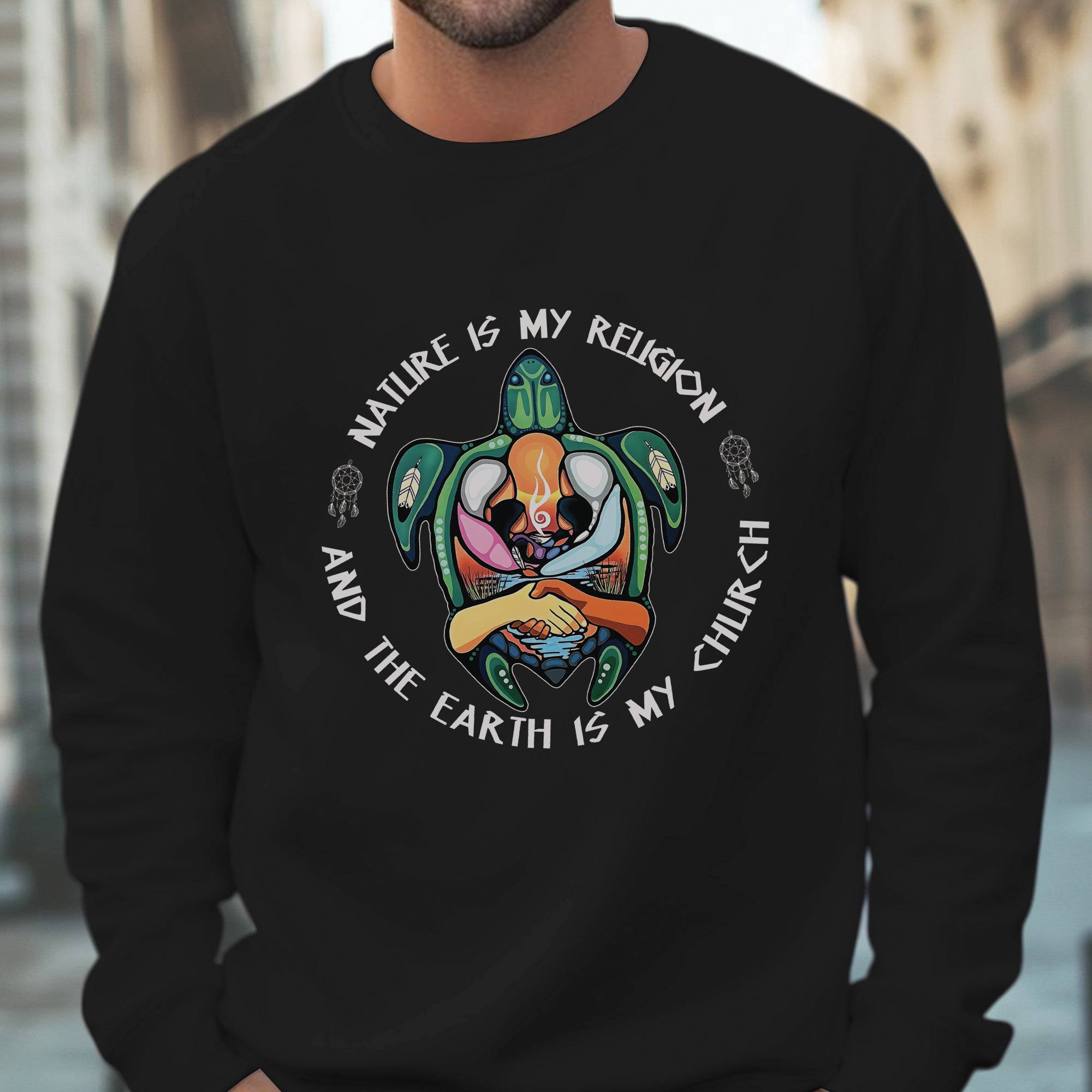 Nature Is My Religion And The Earth Is My Church Unisex T-Shirt/T-Shirt V-Neck/Hoodie/Sweatshirt - N36