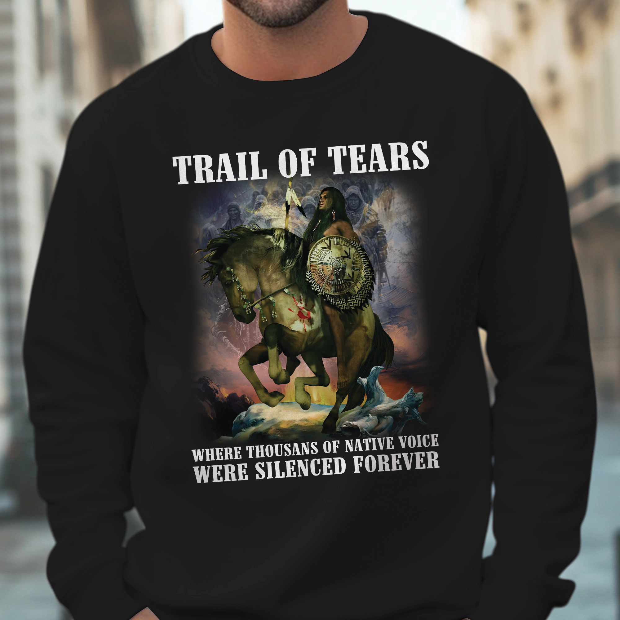 Trail of Tears – Silenced Voices Memorial Unisex T-Shirt/T-Shirt V-Neck/Hoodie/Sweatshirt