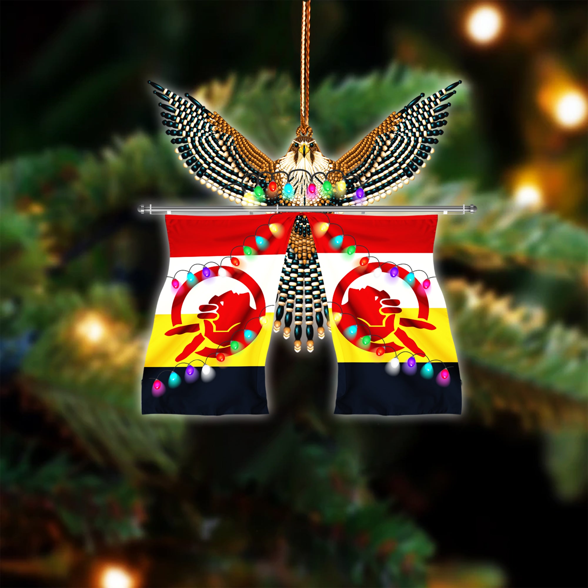 Old Flag Native American - Unique Christmas Gift Decor Flat Acrylic