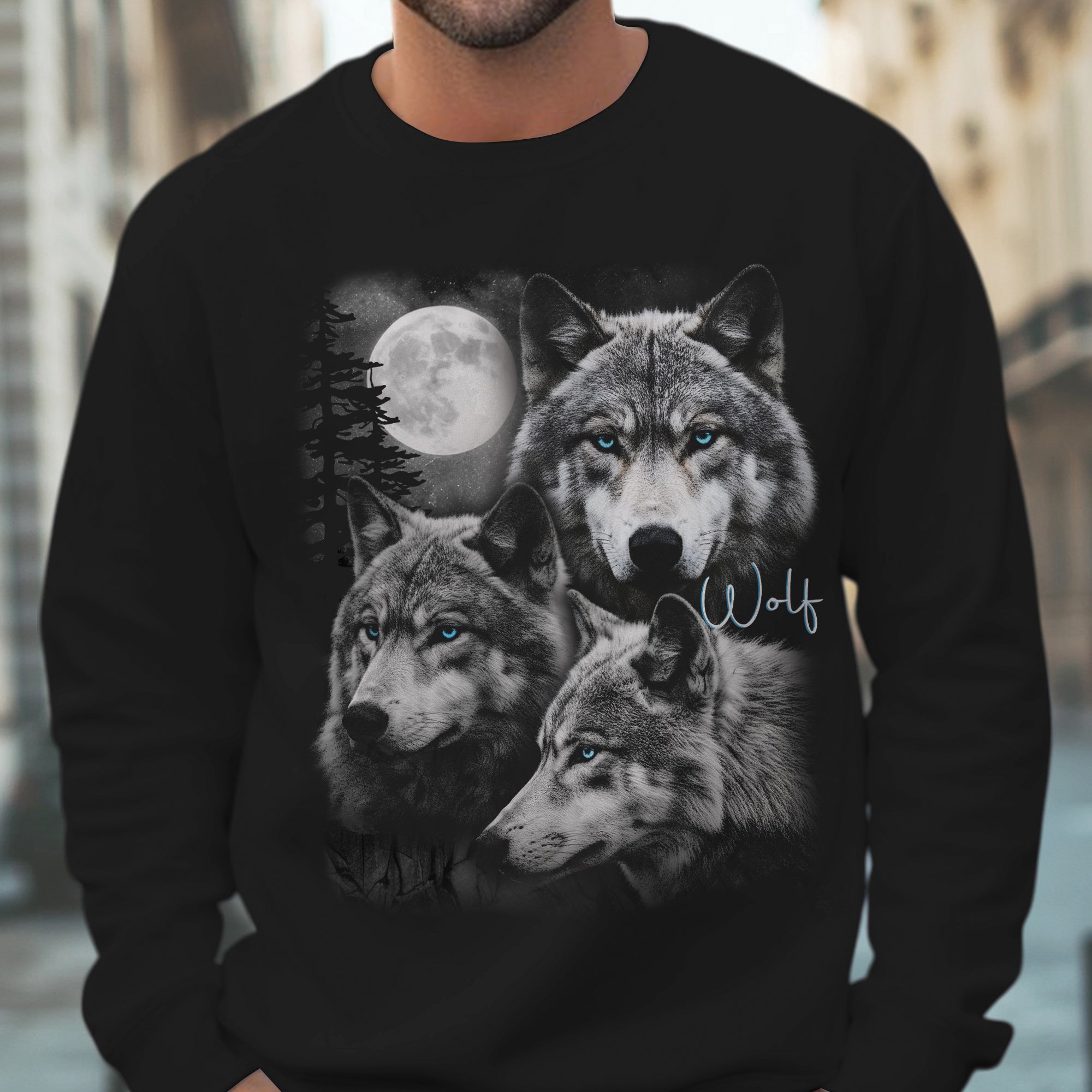 Spirit of the Wolf Moon Native American Indigenous Culture Unisex T-Shirt/T-Shirt V-Neck/Hoodie/Sweatshirt