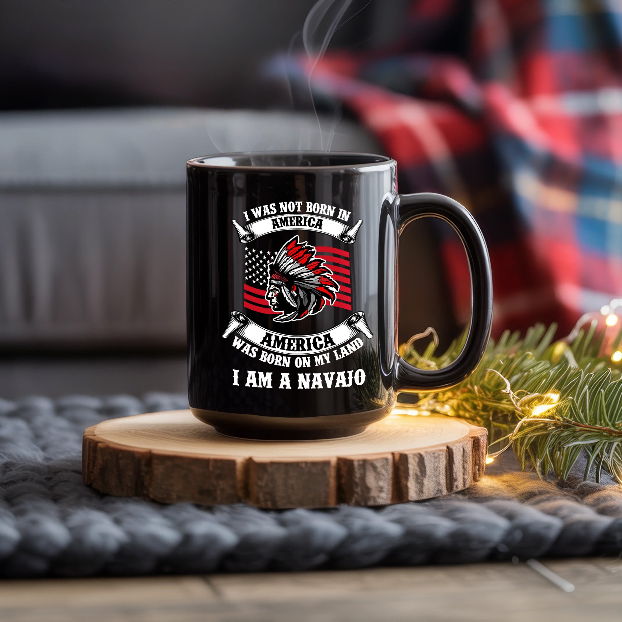 I Am a Navajo Mug Native American Pride Mug (Custom Tribe)
