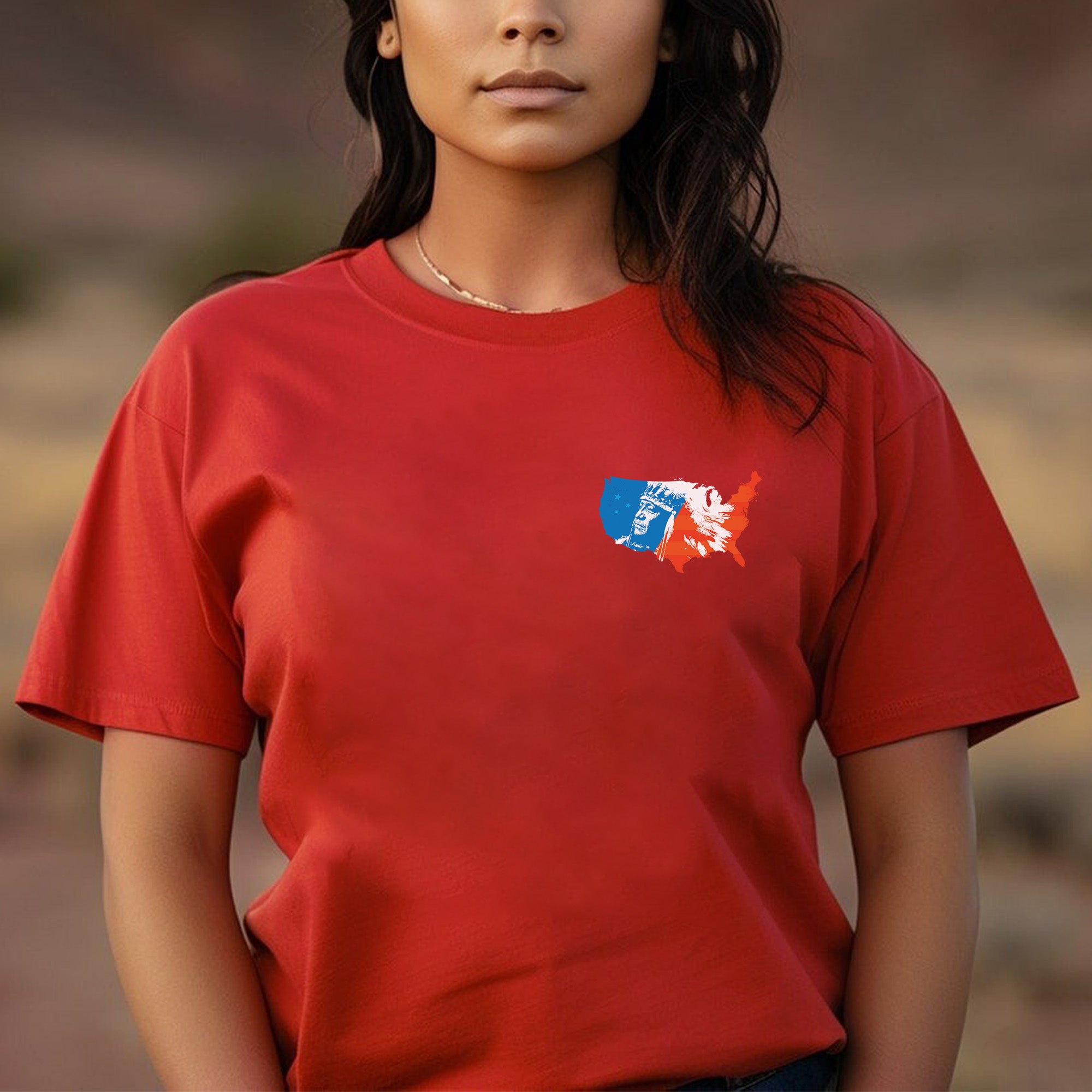 No One Is Illegal On Stolen Land. We Walk On Native Land Style 9 - Two Sides Unisex T-Shirt/T-Shirt V-Neck/Hoodie/Sweatshirt