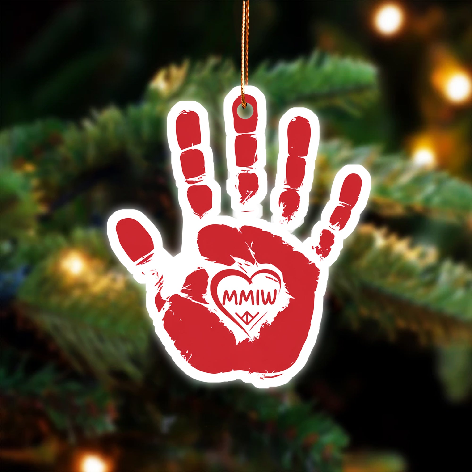 MMIW Red Hand Native American - Unique Christmas Gift Decor Flat Acrylic