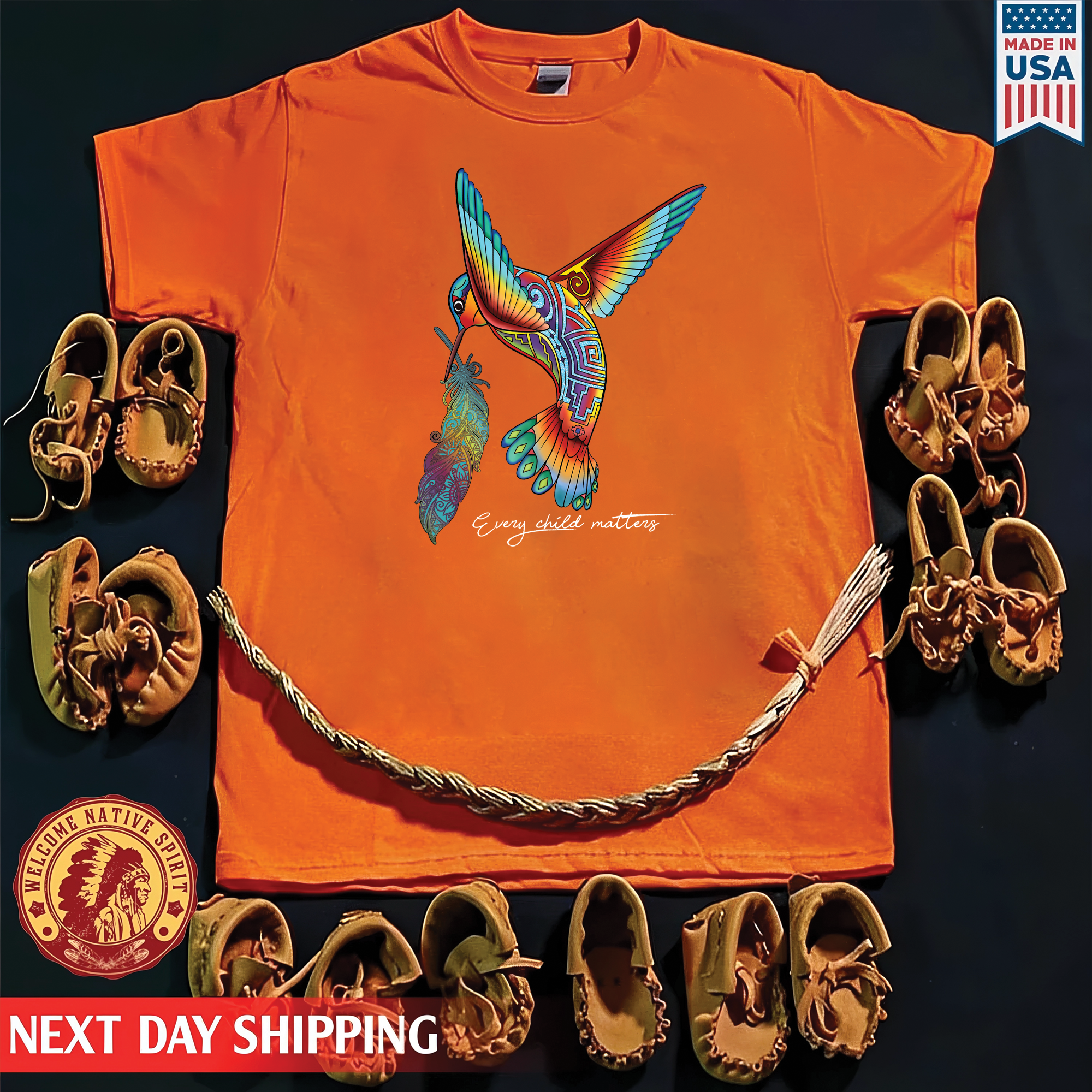 Wings of Hope, Feathers of Freedom - For Every Child Matters Unisex T-Shirt/Hoodie/Sweatshirt 171