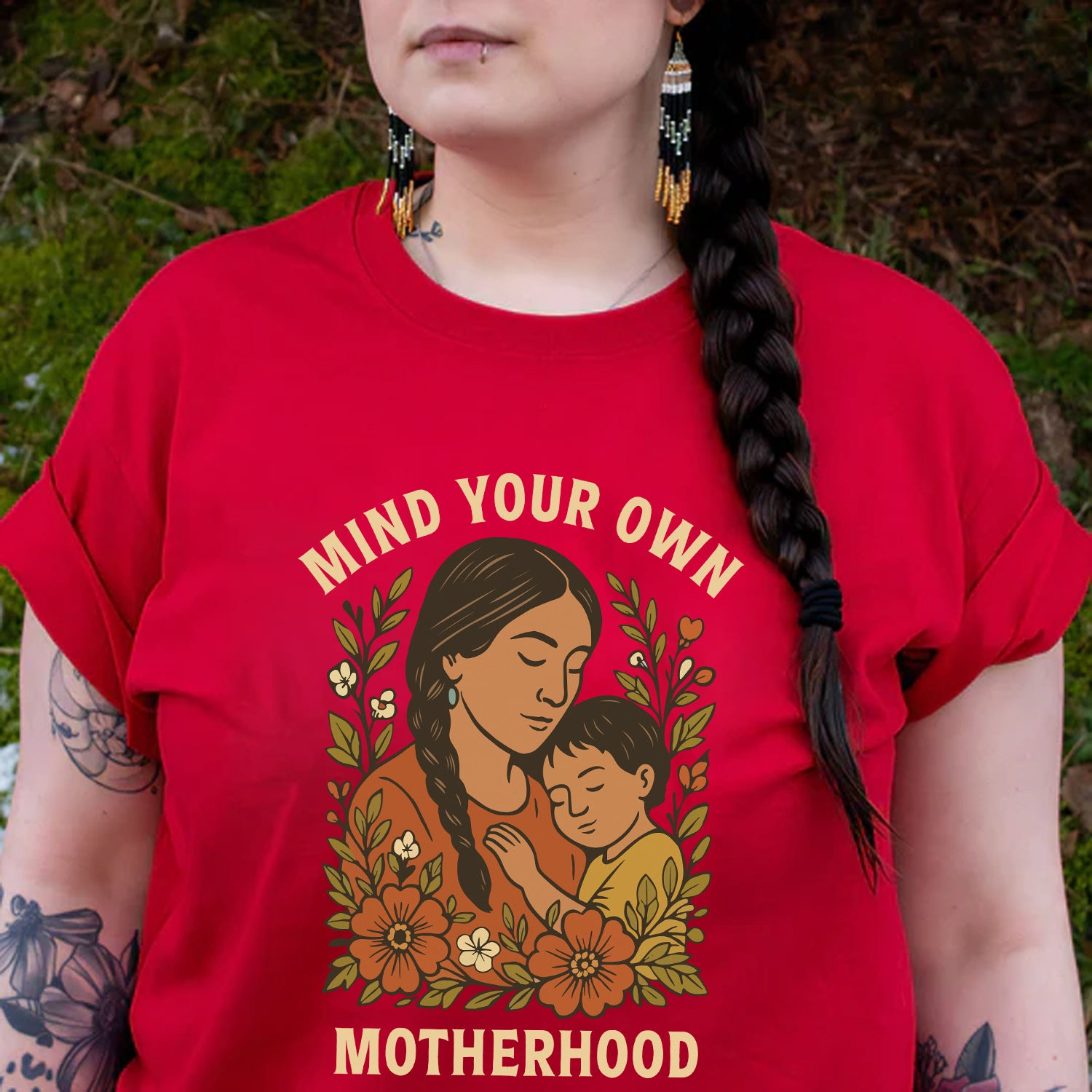 Mind Your Own Motherhood - One Side Unisex Style 3 T-Shirt/T-Shirt V-Neck/Hoodie/Sweatshirt