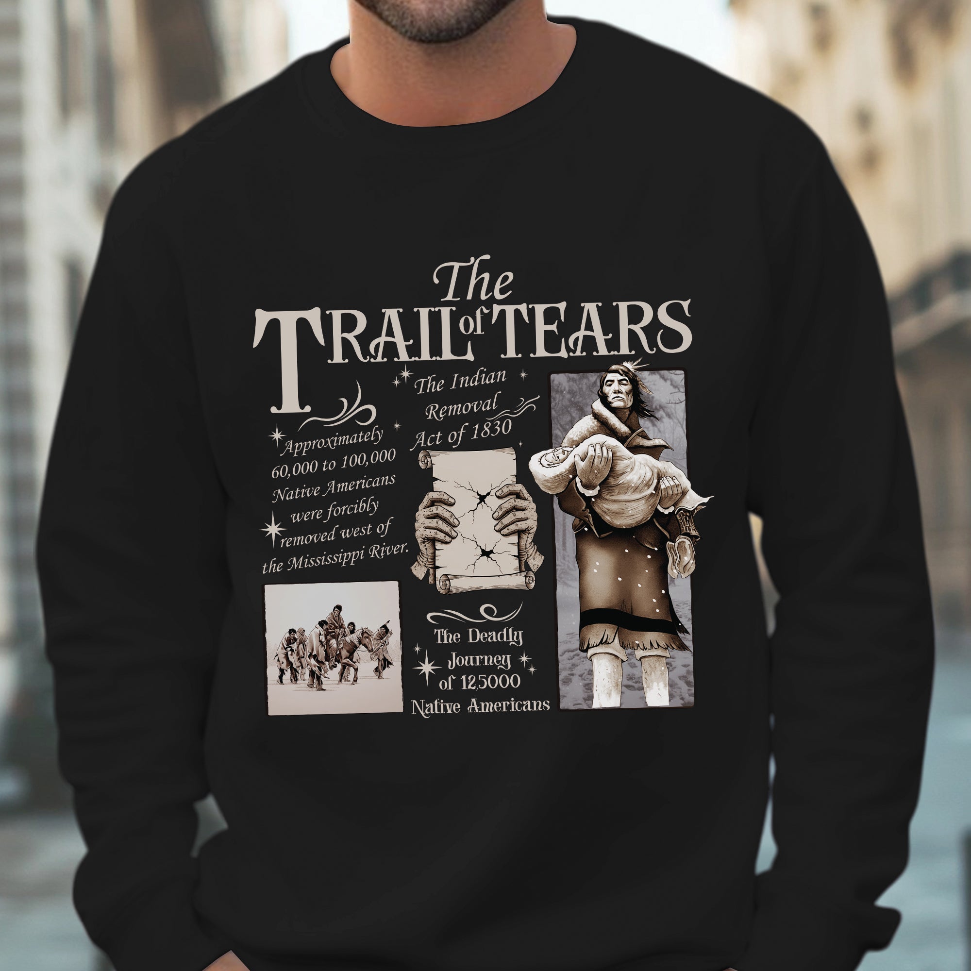 Trail of Tears – The Legacy of Resilience Unisex T-shirt/T-shirt V-Neck/Hoodie/Sweatshirt