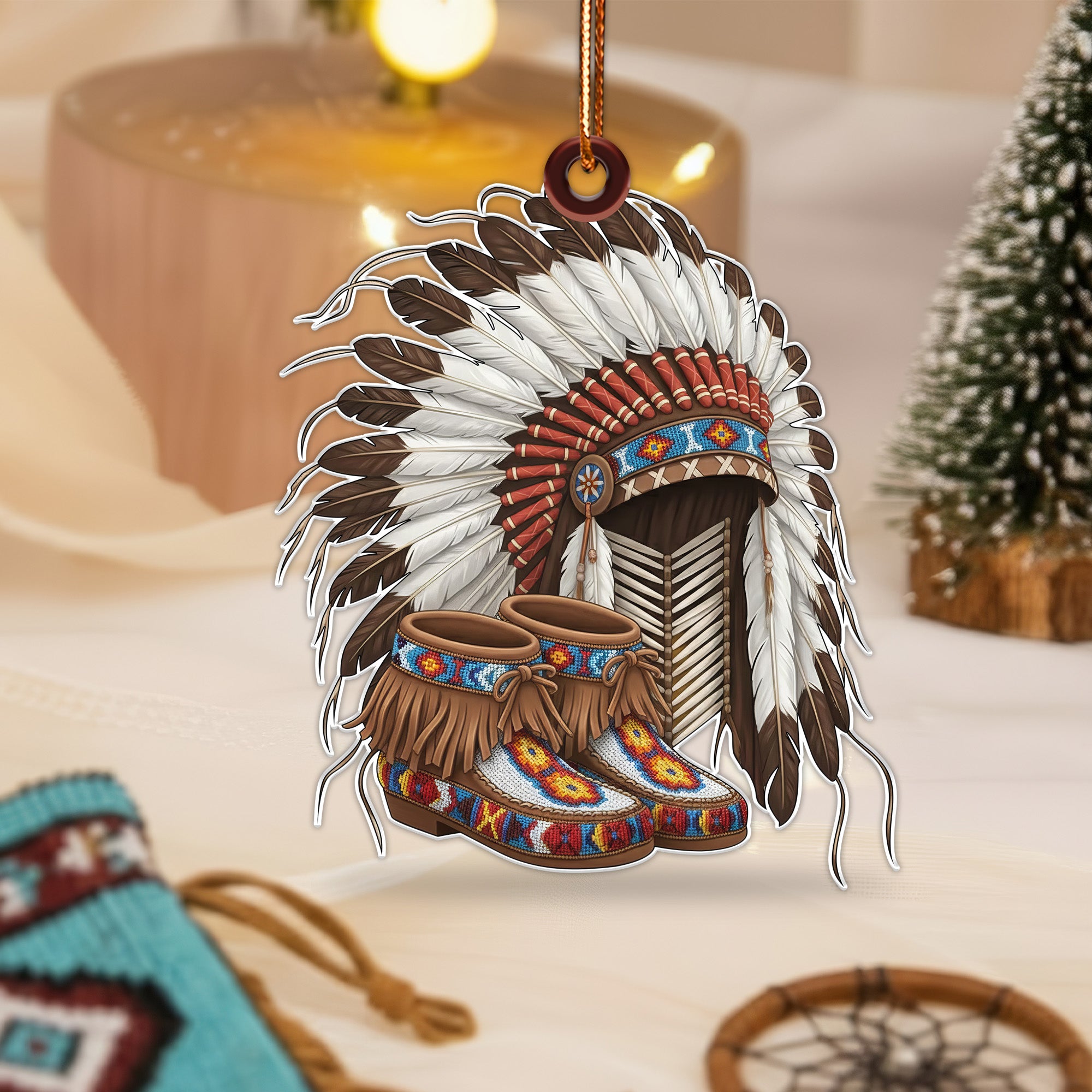 Spirit of the Chief Ornament Unique Christmas Gift Decor Flat Acrylic