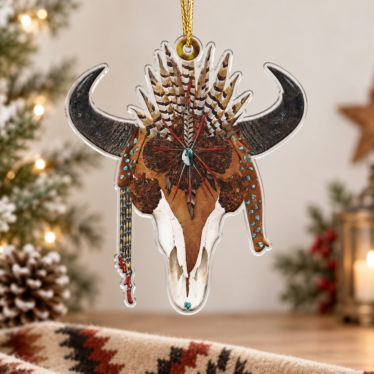 Buffalo Feather Native American - Unique Gift Decor Flat Acrylic