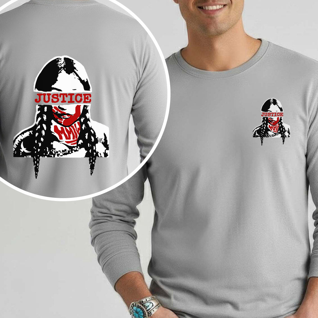 [Two Sides] Justice for MMIW Indigenous Voice Unisex Tank Top/Long Sleeve/Hoodie Zip