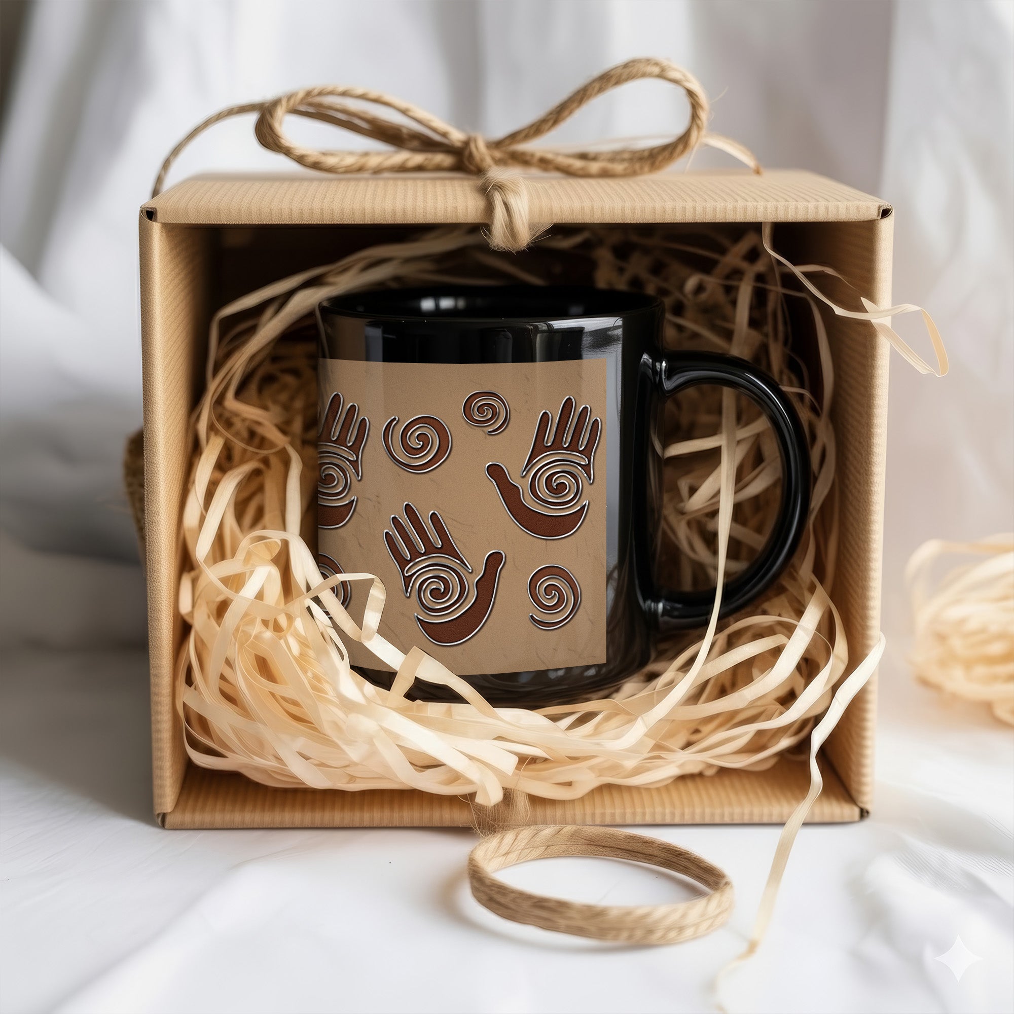 Native Spirals Hand Design Native American Heritage Mug