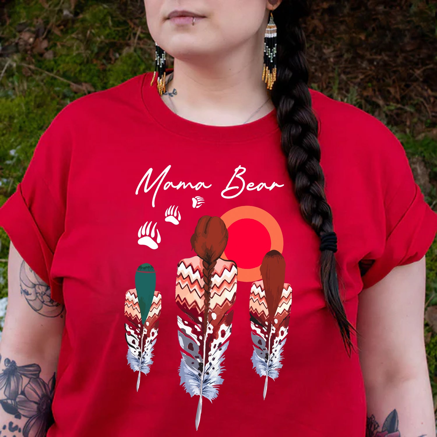 MAMA BEAR - Unisex T-Shirt/T-Shirt V-Neck/Hoodie/Sweatshirt