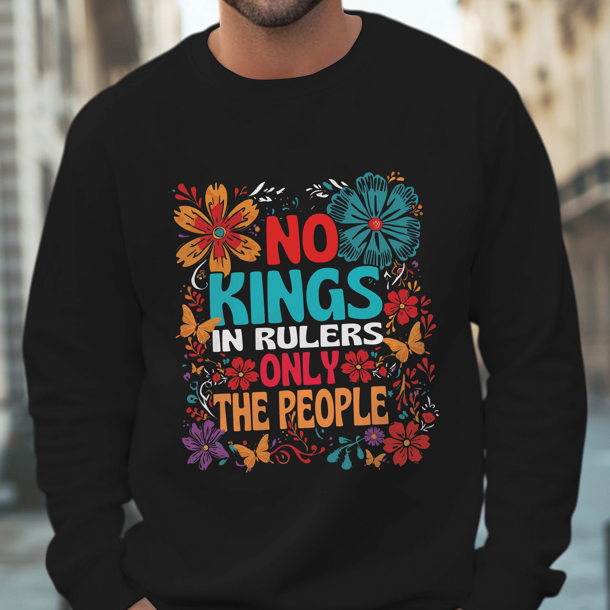 No Kings In Rulers Only The People Unisex T-Shirt/T-Shirt V-Neck/Hoodie/Sweatshirt