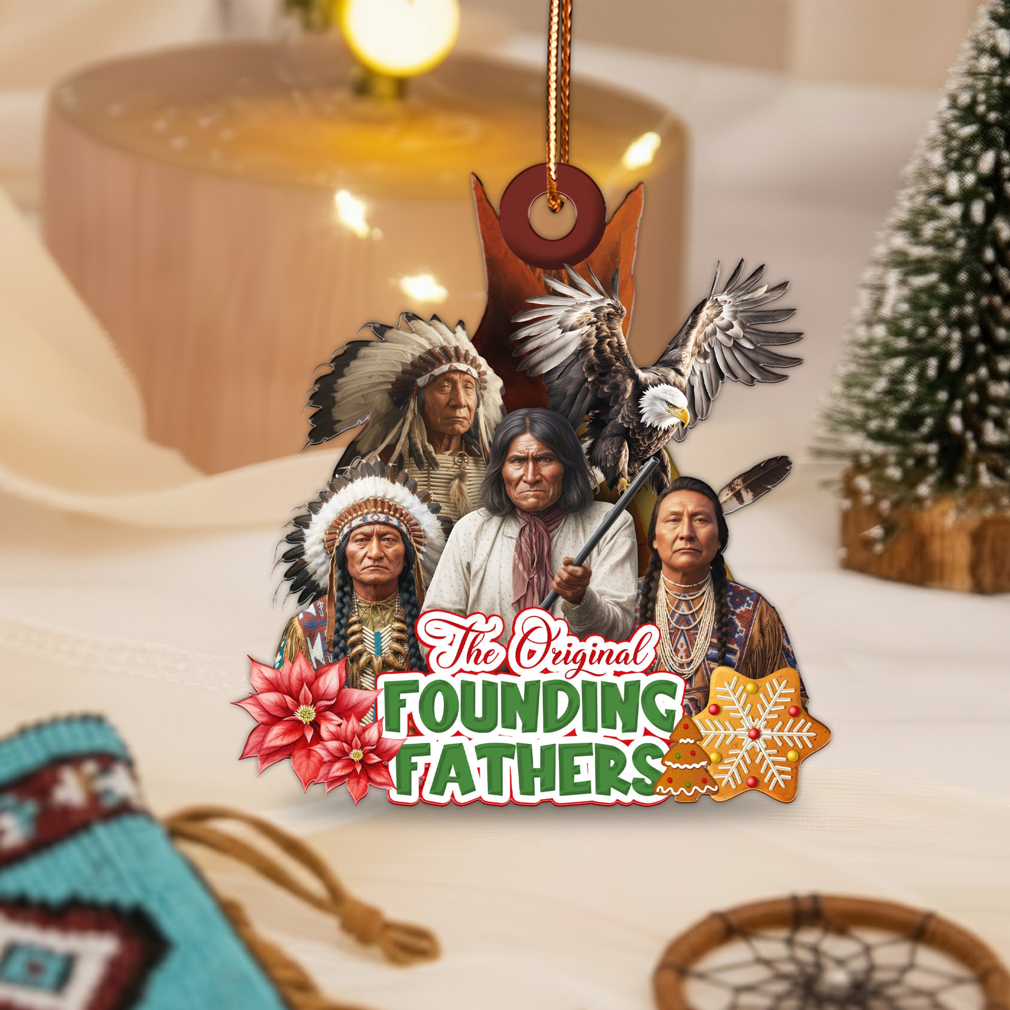 The Original Founding Fathers Ornament - Unique Christmas Gift Decor Flat Acrylic