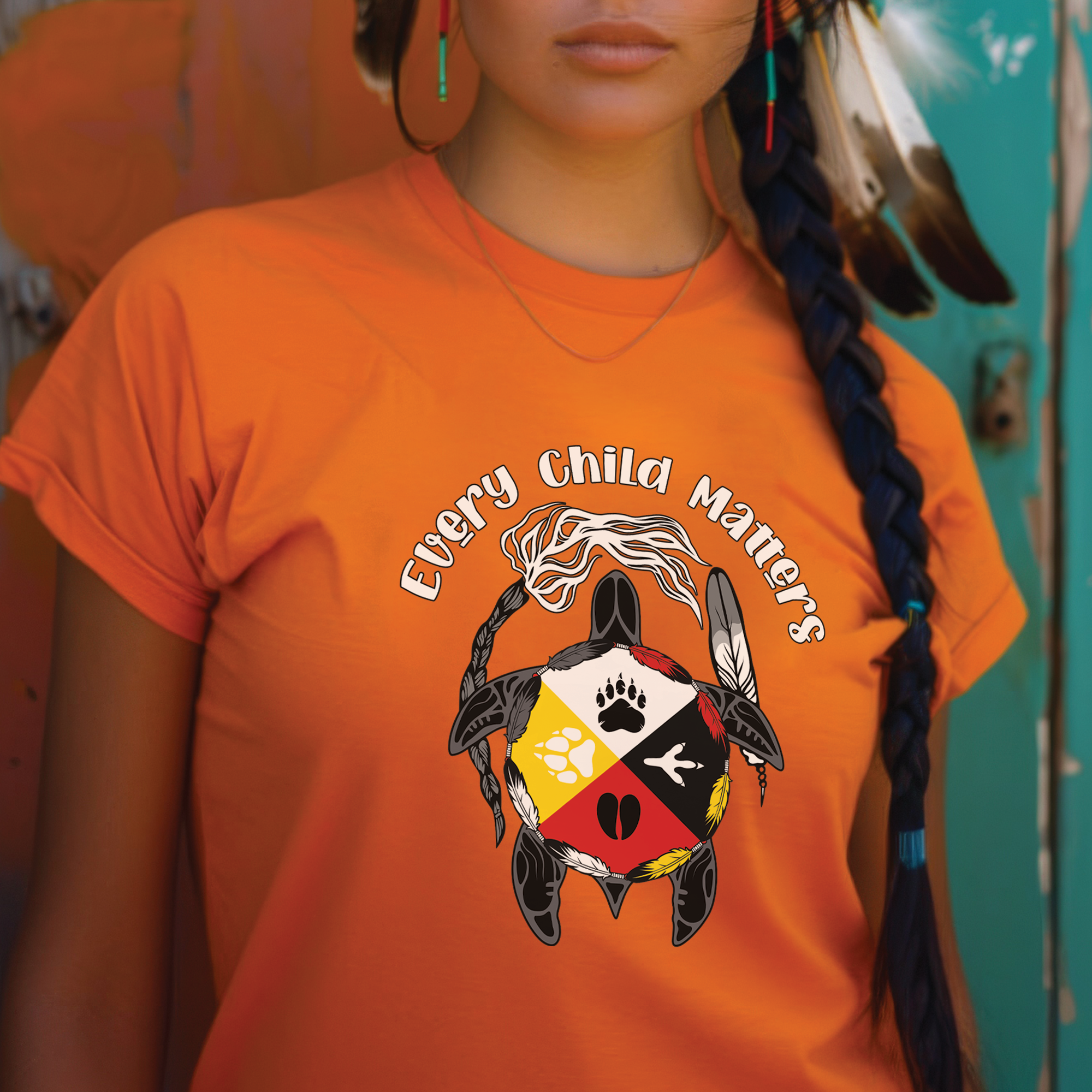 Sacred Circle of Healing – For Orange Shirt Day Unisex T-Shirt/Hoodie/Sweatshirt 143