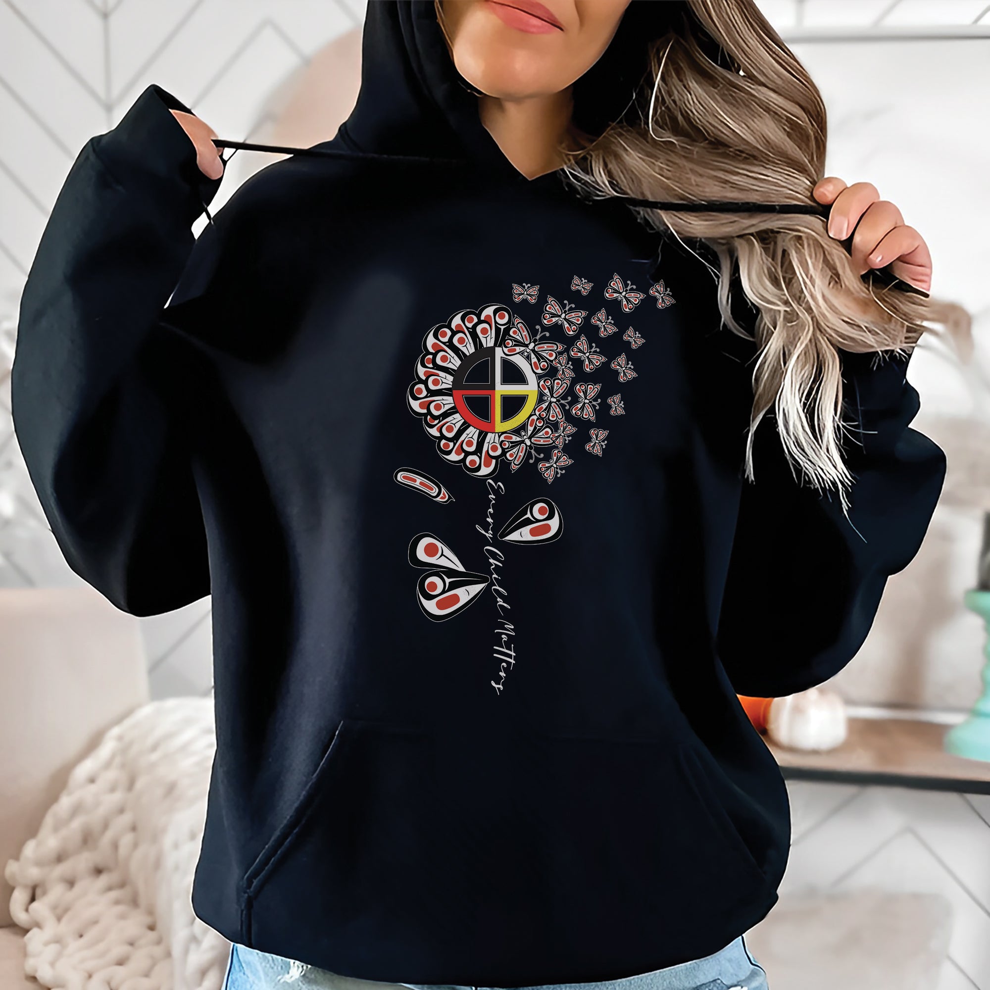 Every Child Matters – Native American Medicine Wheel Butterfly Remembrance Unisex T-shirt/Hoodie/Sweatshirt