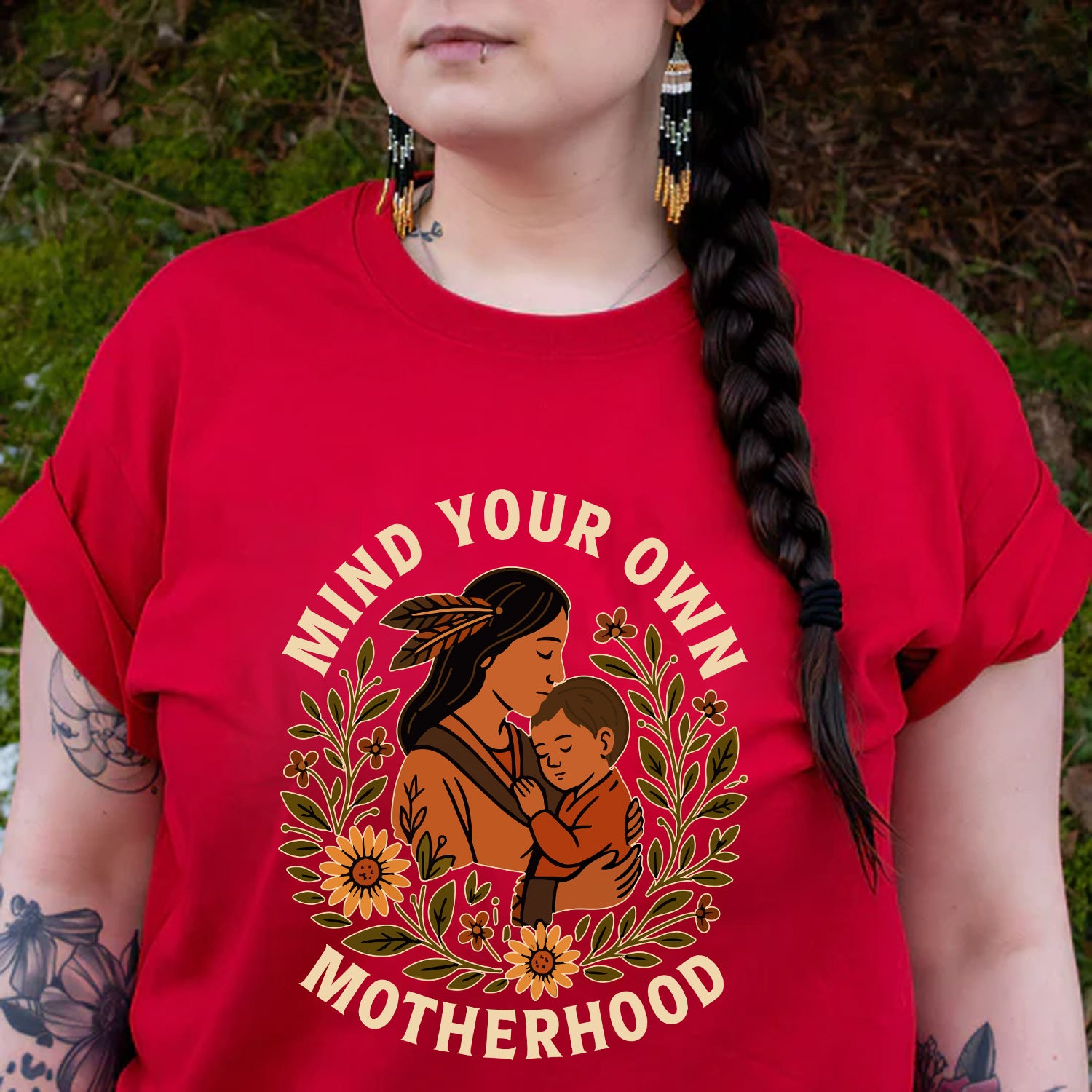 Mind Your Own Motherhood - One Side Unisex Style 6 T-Shirt/T-Shirt V-Neck/Hoodie/Sweatshirt