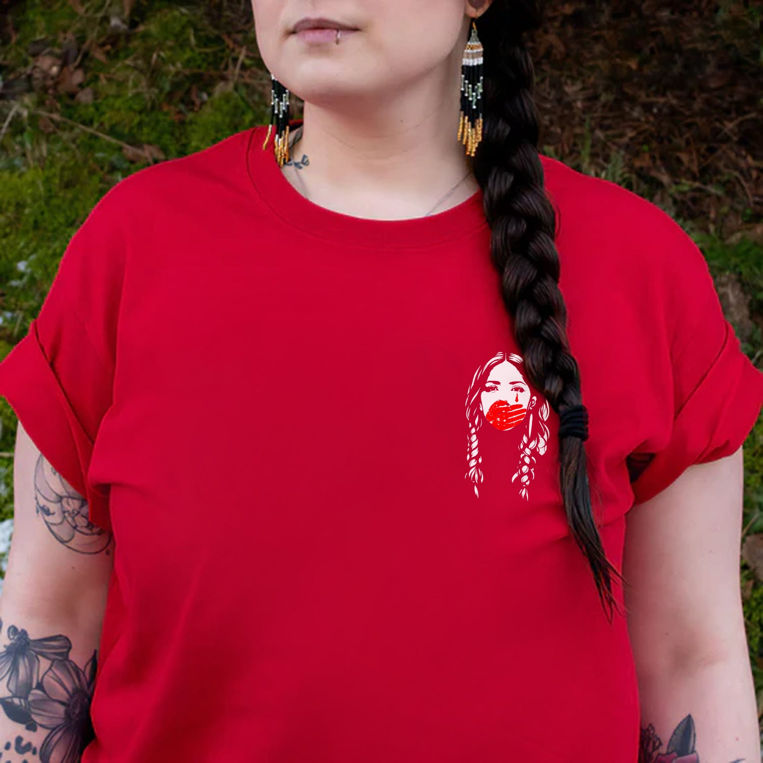 [Two Sides] Protect Indigenous Women Native American Awareness Unisex T-shirt/T-shirt V-Neck/Hoodie/Sweatshirt