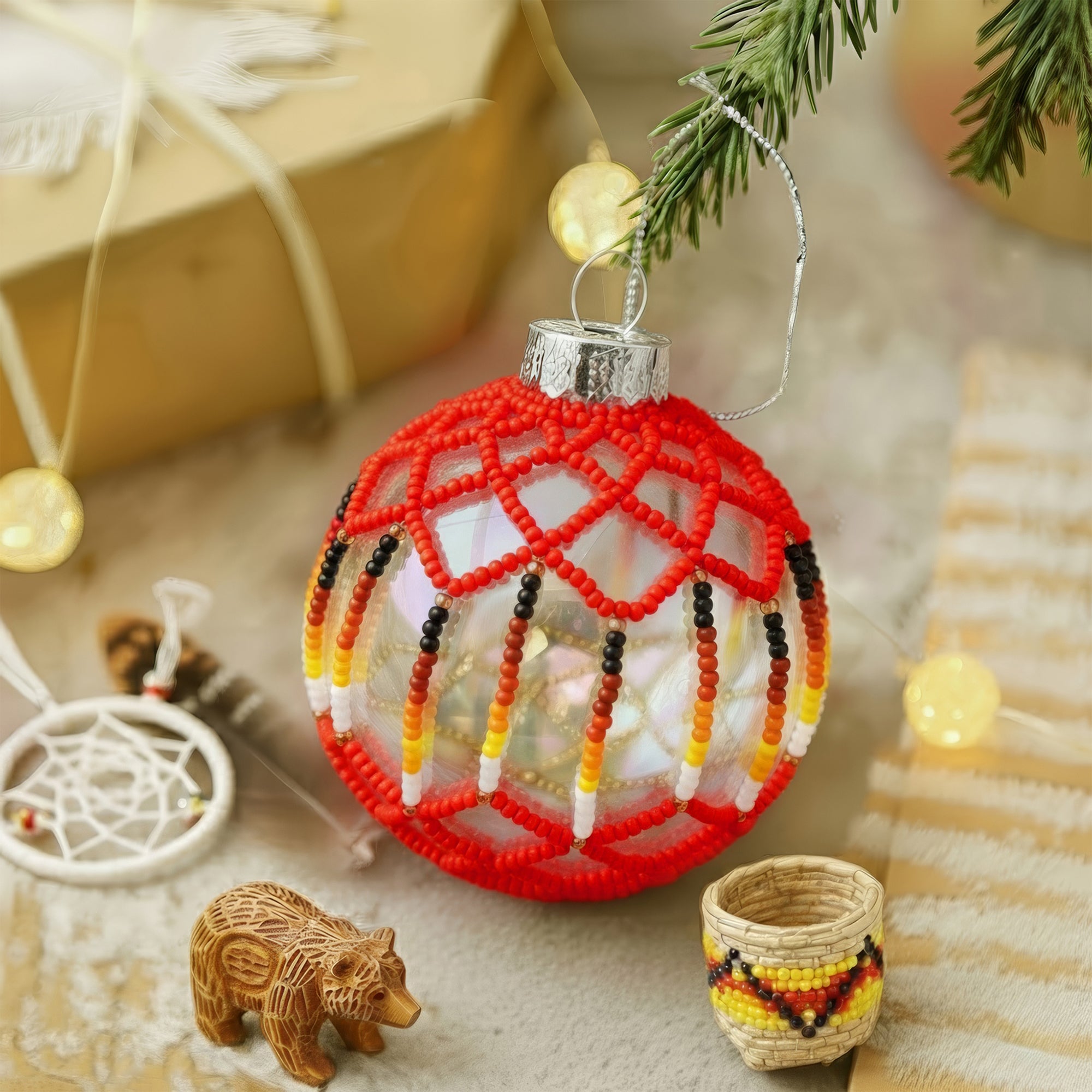 Monarch Beaded Ornament Holiday Decor Gifts