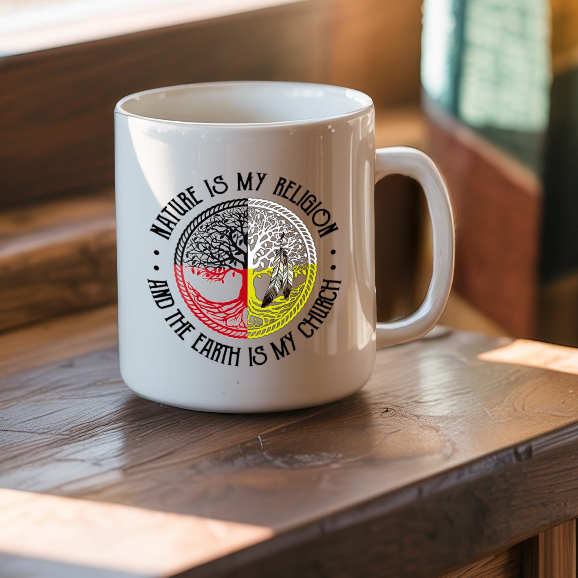 Nature Is My Religion Native American Heritage Coffee Mug