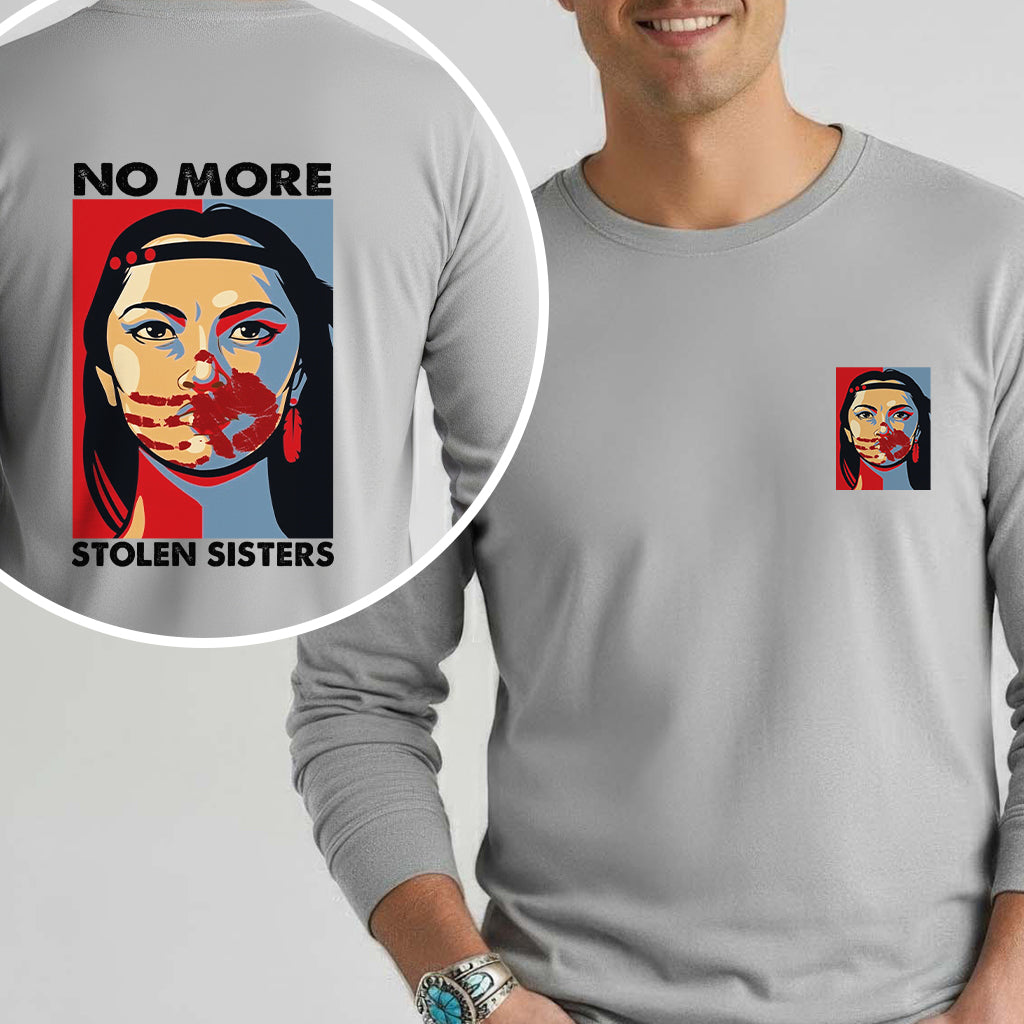 [Two Sides] No More Stolen Sisters MMIW Awareness Unisex Tank Top/Long Sleeve/Hoodie Zip