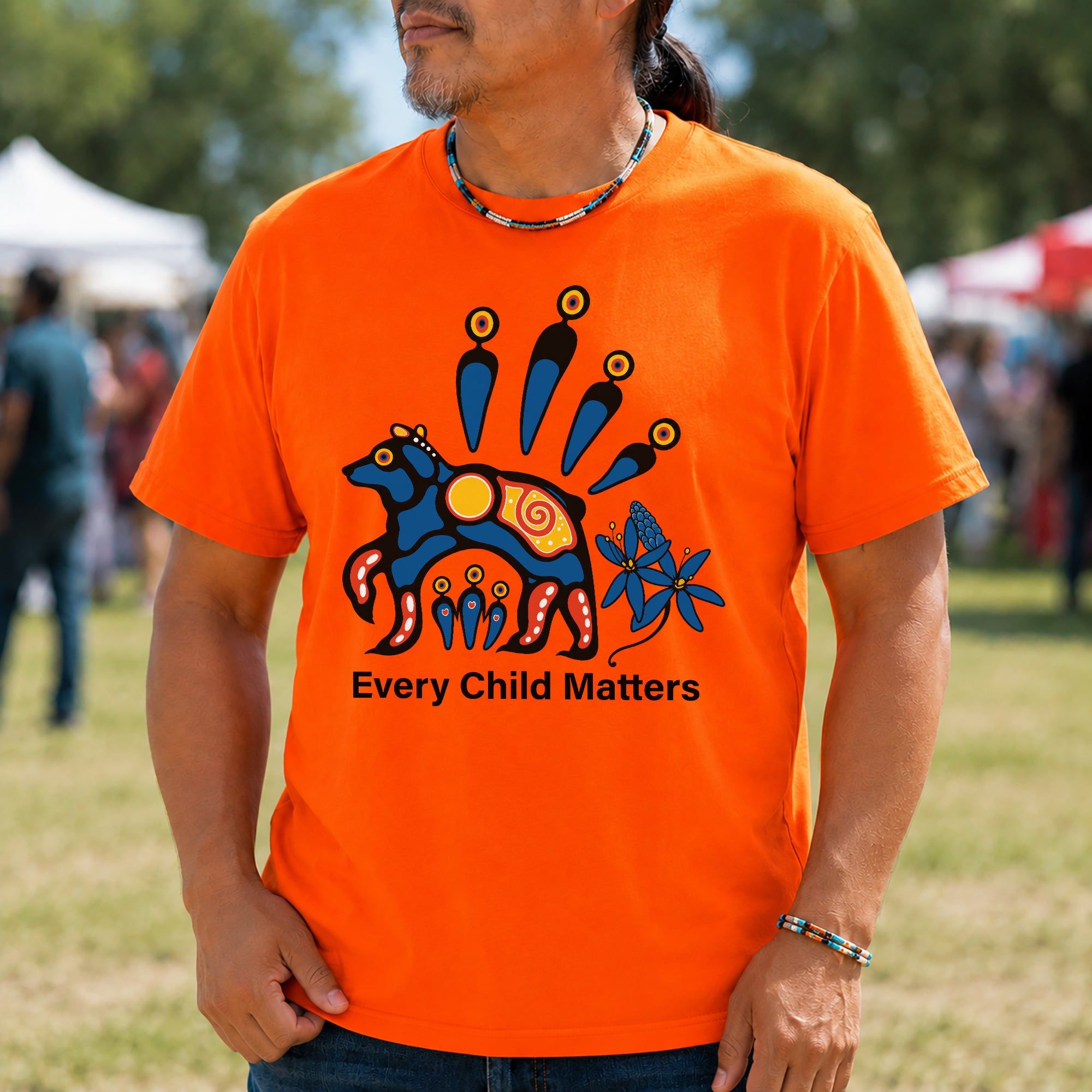 Every Child Matters Indigenous Sacred Bear For Orange Shirt Day Unisex T-shirt/Hoodie/Sweatshirt