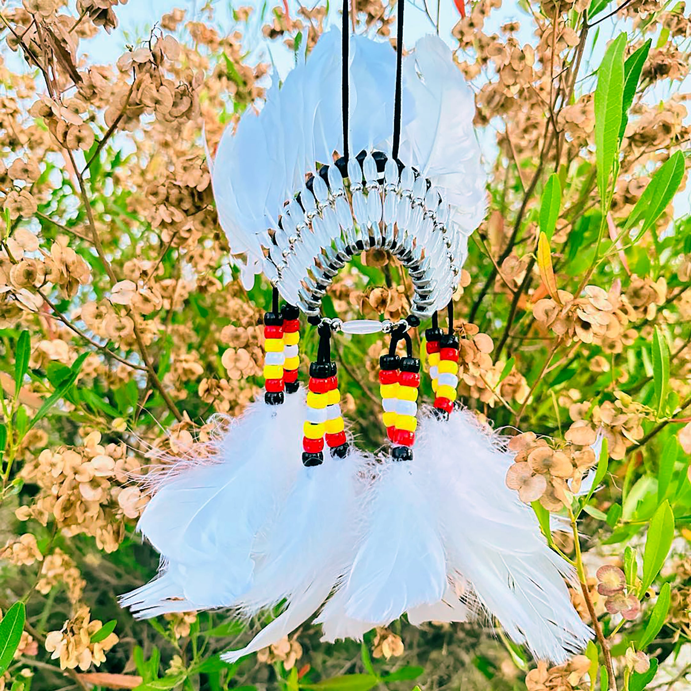 SALE 30% OFF - Red Feather Native American Headdress