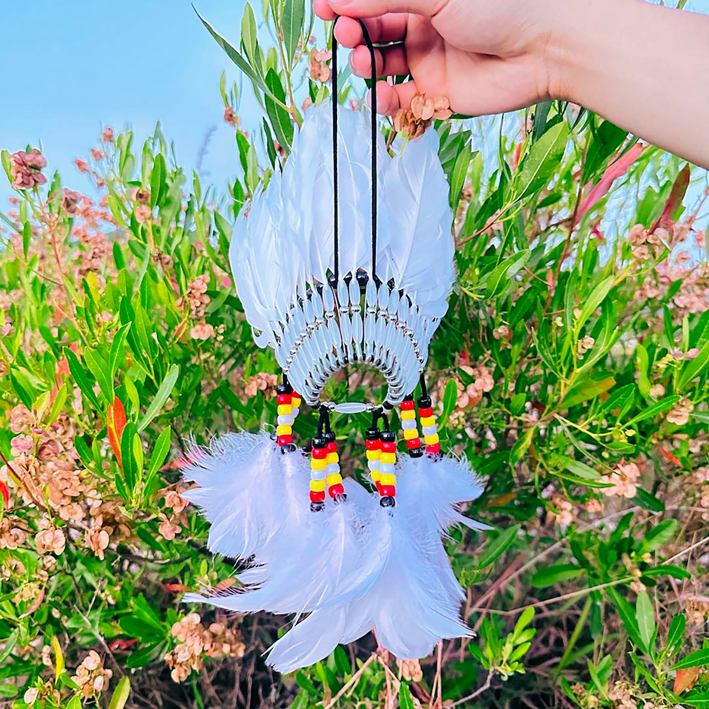 SALE 30% OFF - Red Feather Native American Headdress