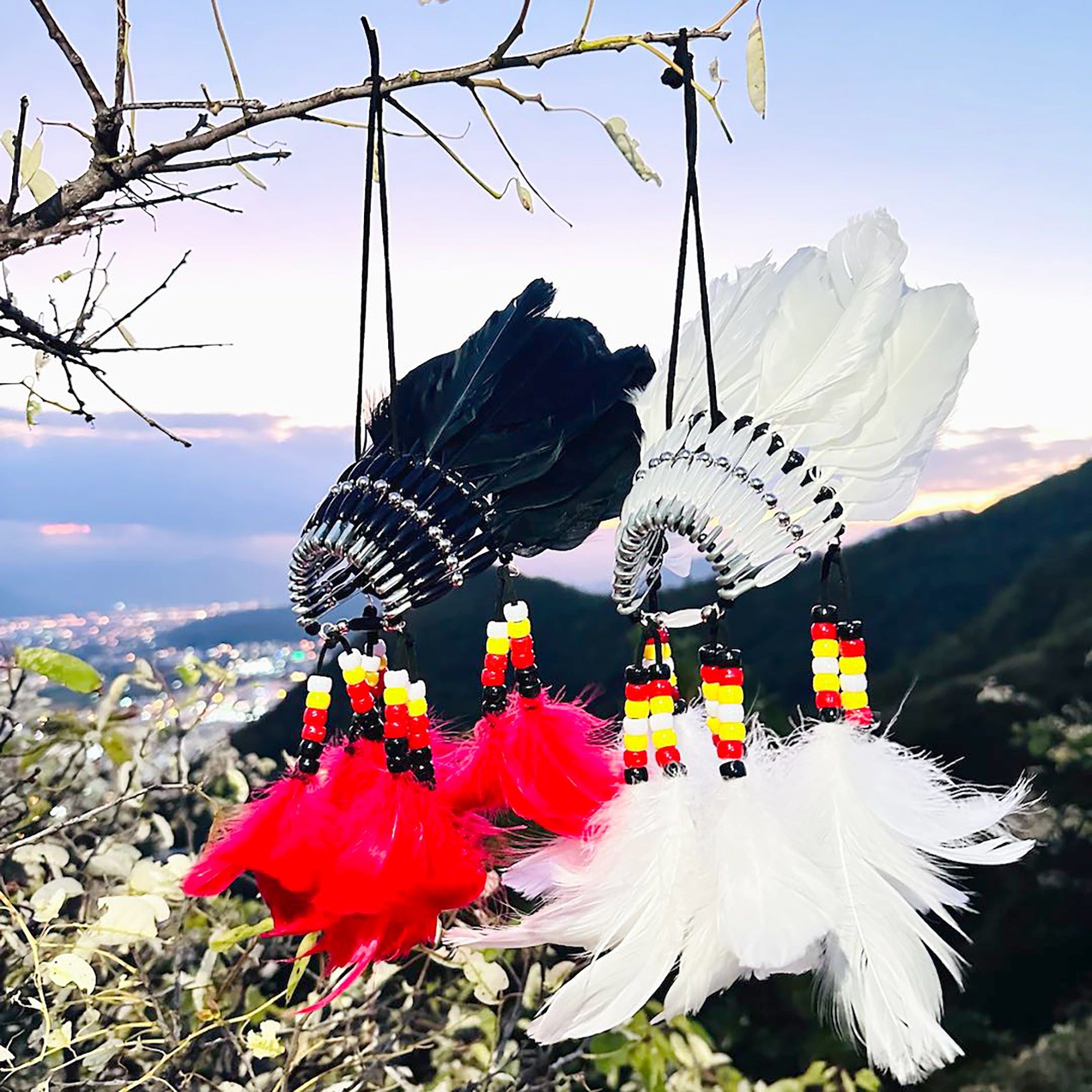 SALE 30% OFF - Red Feather Native American Headdress