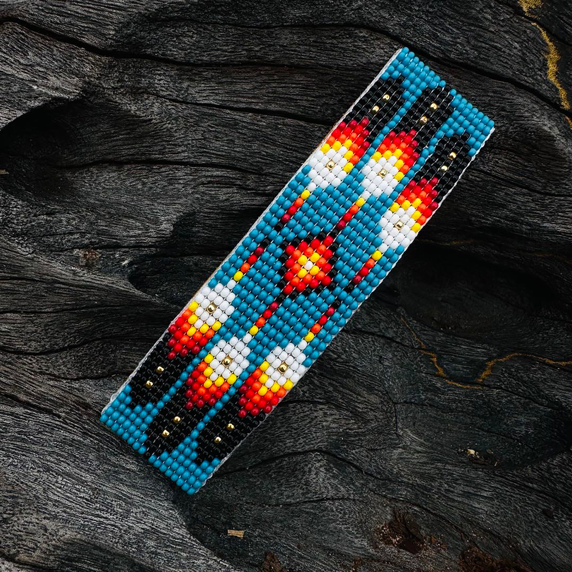 SALE 50% OFF - Pattern Hair Clip Native American Style