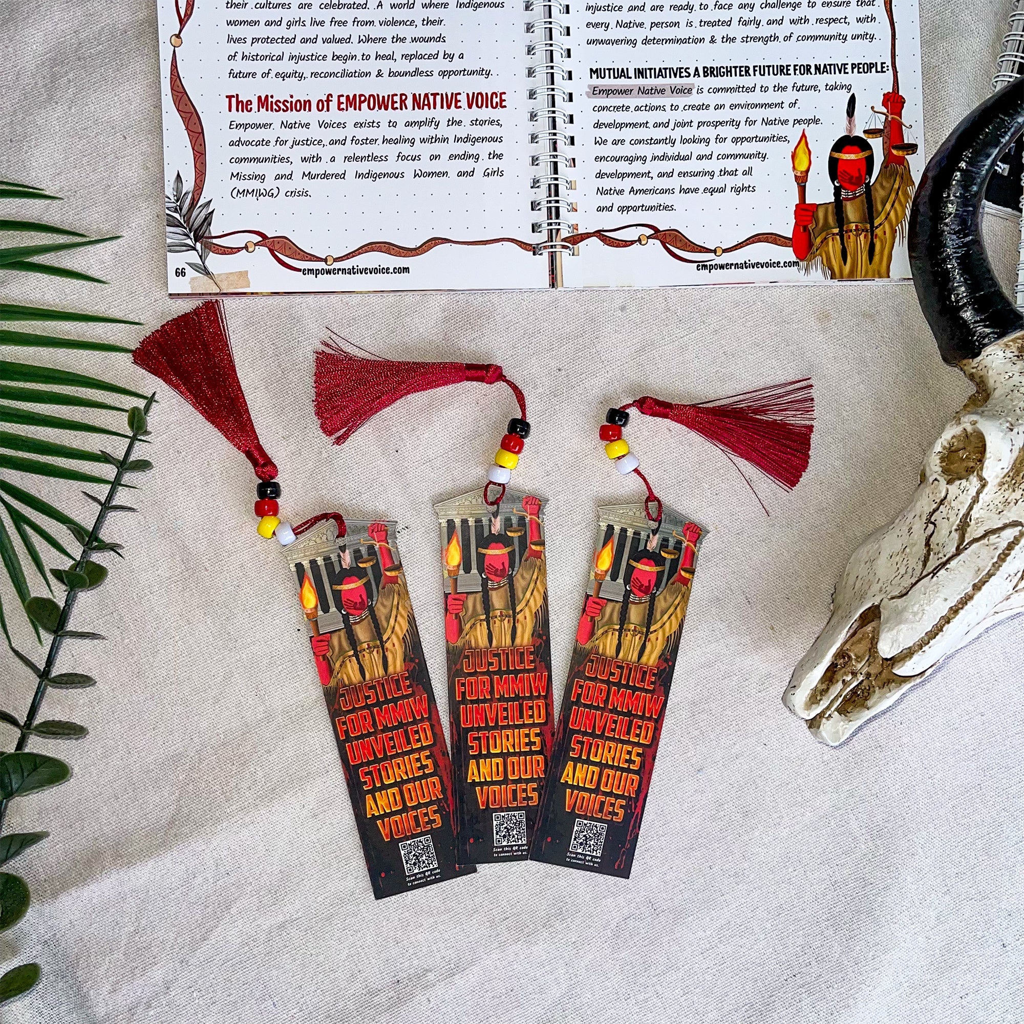 Handmade Takenote: Justice for MMIW - Unveiled Stories & Our Voices + Bookmark Gift