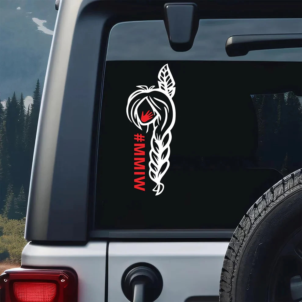 Decal No One Is Illegal On Stolen Land - We Walk On Native Land