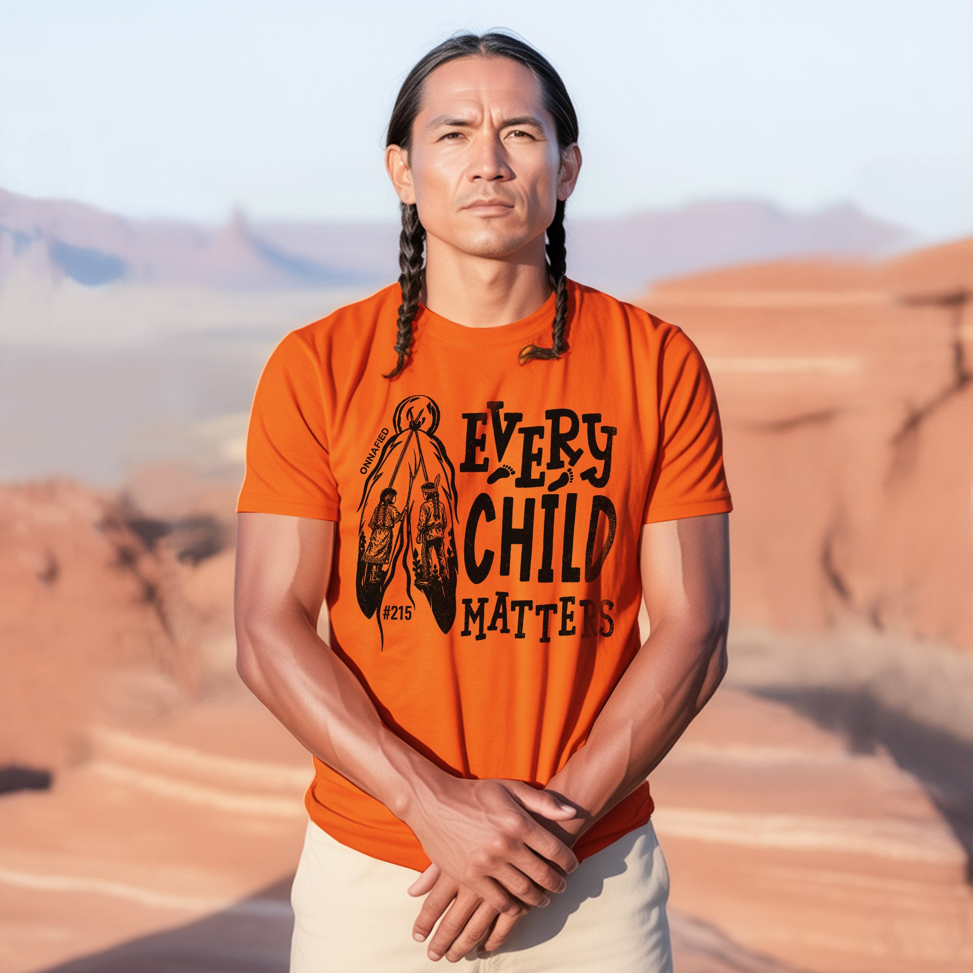 Every Child Matters Orange Shirt – #215 Native Children Never Forgotten Unisex T-shirt/Hoodie/Sweatshirt