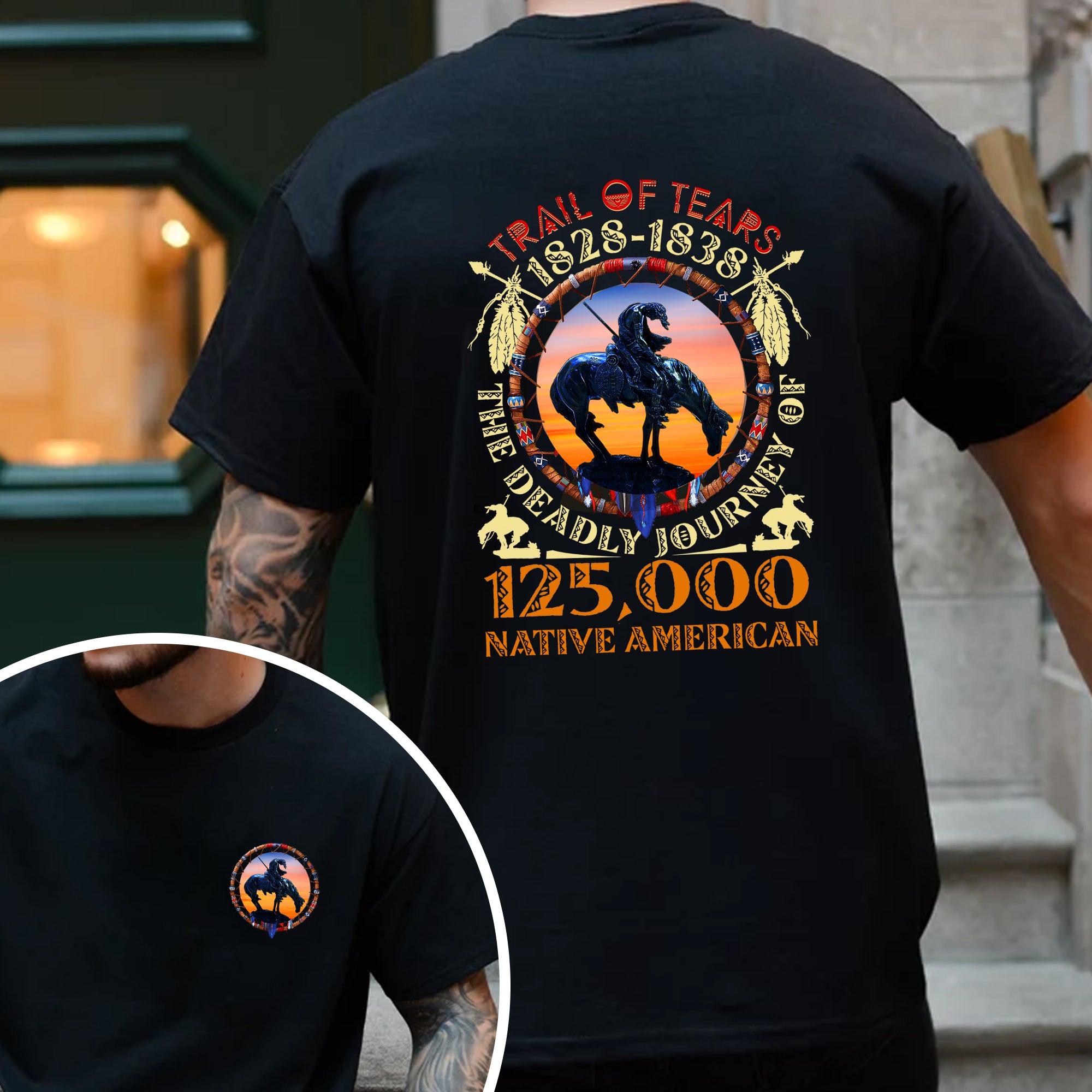 [Two Sides] Trail of Tears The Deadly Journey Unisex T-Shirt/T-Shirt V-Neck/Hoodie/Sweatshirt