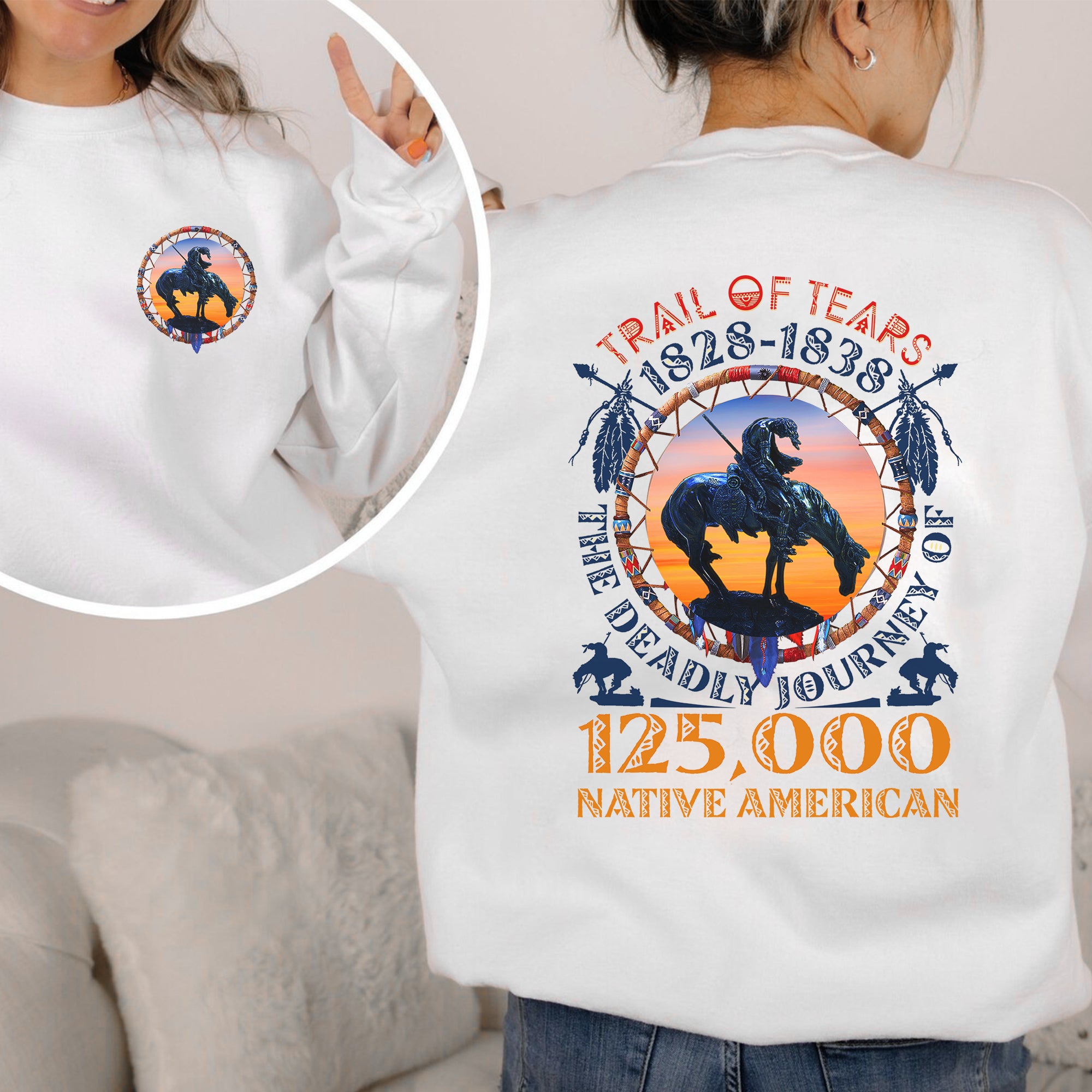 [Two Sides] Trail of Tears The Deadly Journey Unisex T-Shirt/T-Shirt V-Neck/Hoodie/Sweatshirt