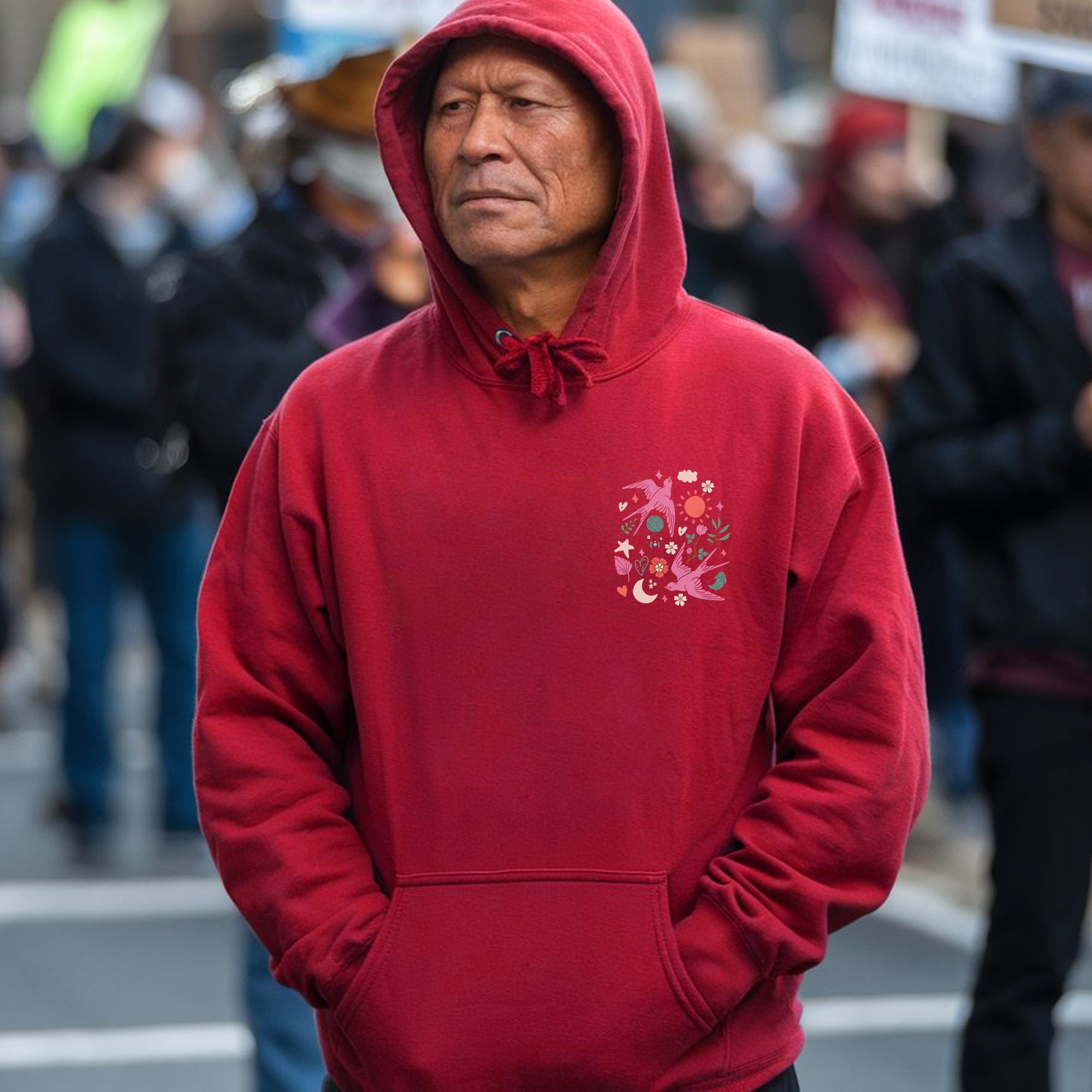 No One Is Illegal on Stolen Land We Walk on Native Land Unisex T-shirt/V-neck T-shirt/Hoodie/Sweatshirt Two Sides N316