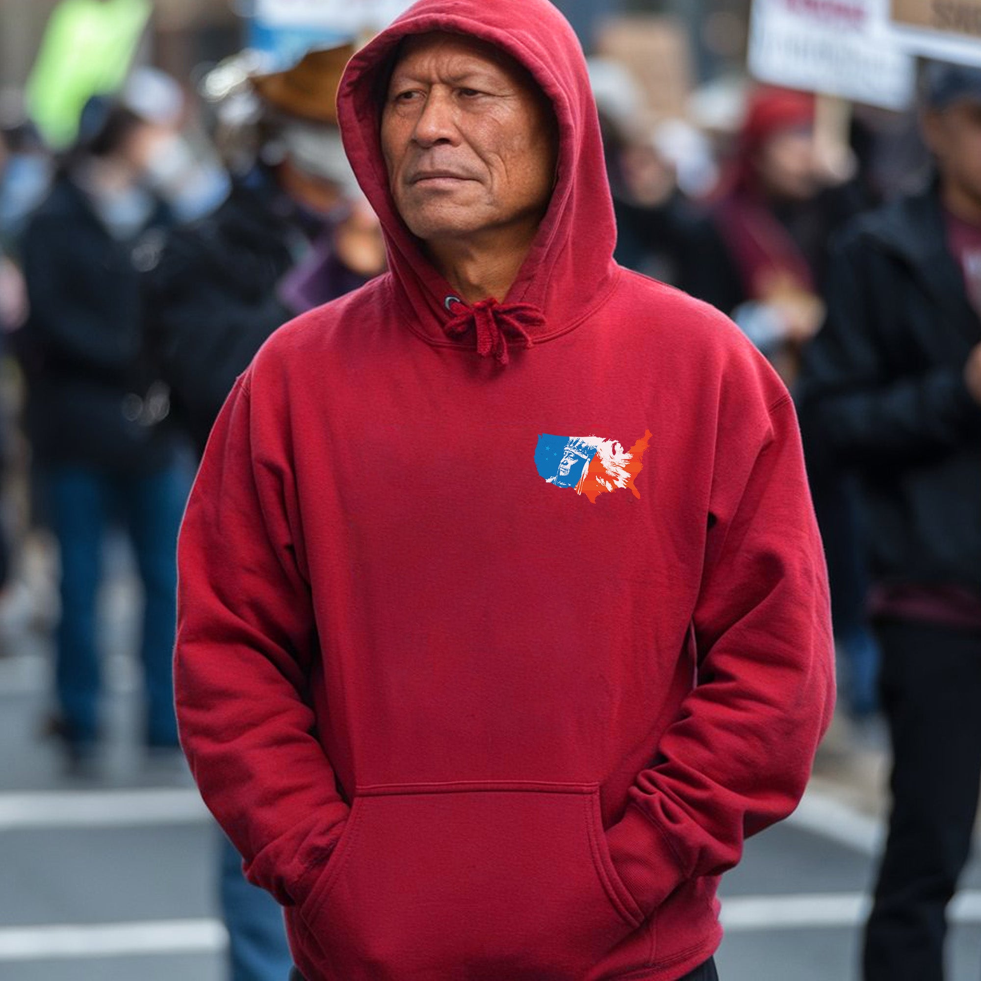 No One Is Illegal On Stolen Land. We Walk On Native Land Style 9 - Two Sides Unisex T-Shirt/T-Shirt V-Neck/Hoodie/Sweatshirt