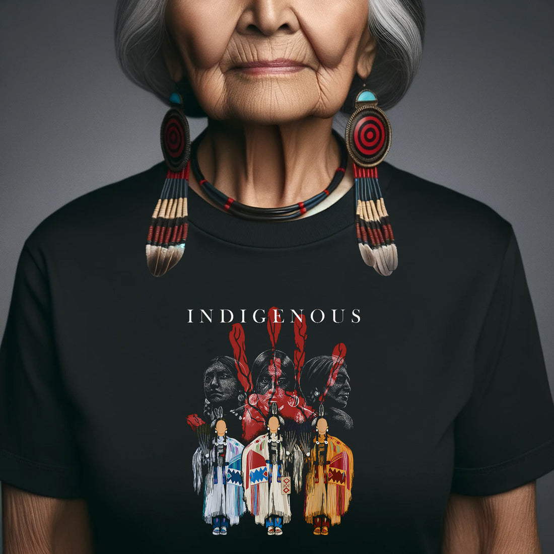 MMIW Native American Indigenous Red Hand Indian Blood Themed Unisex T ...