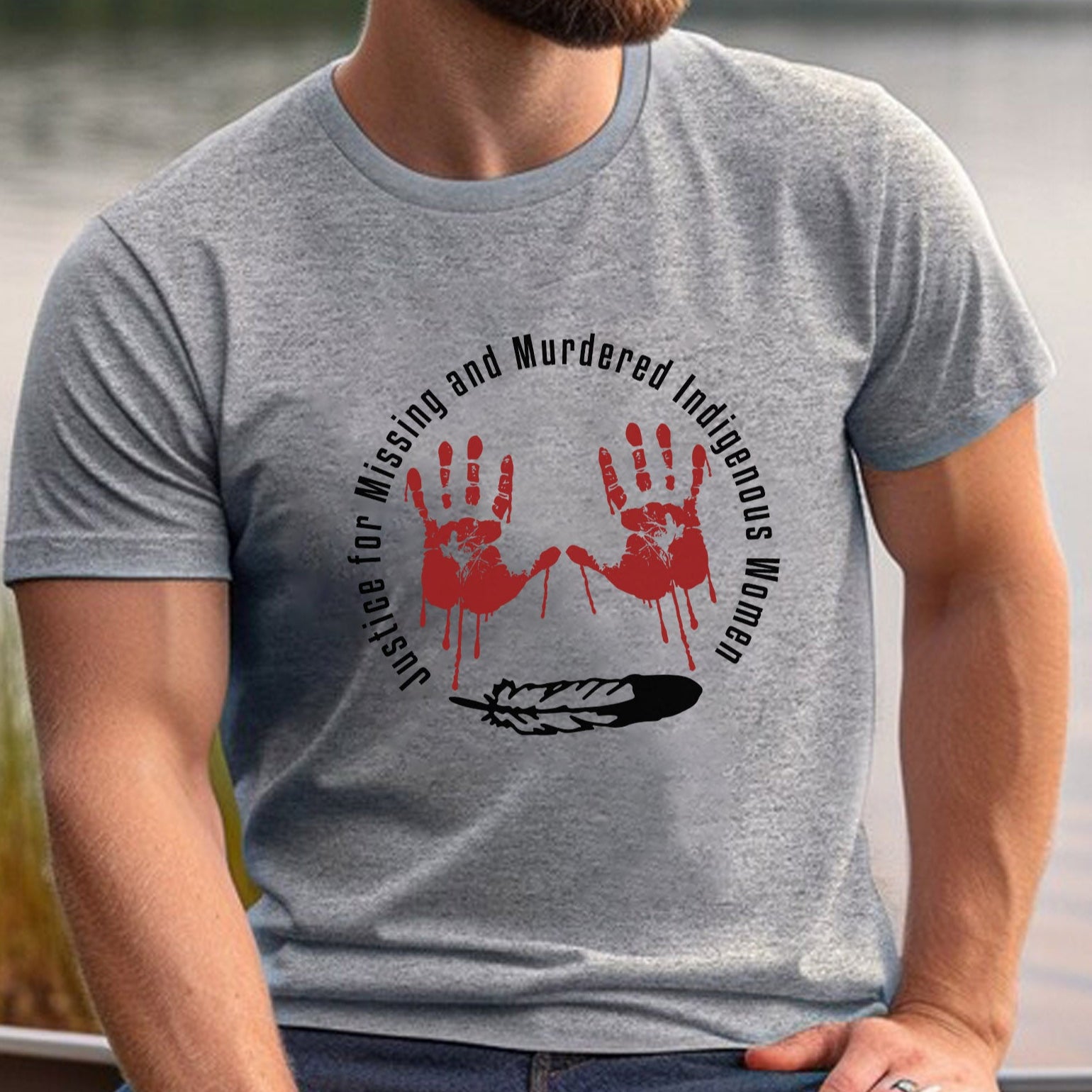 MMIW Awareness Justice For MMIW Red Hands Unisex T-Shirt/Hoodie/Sweatshirt