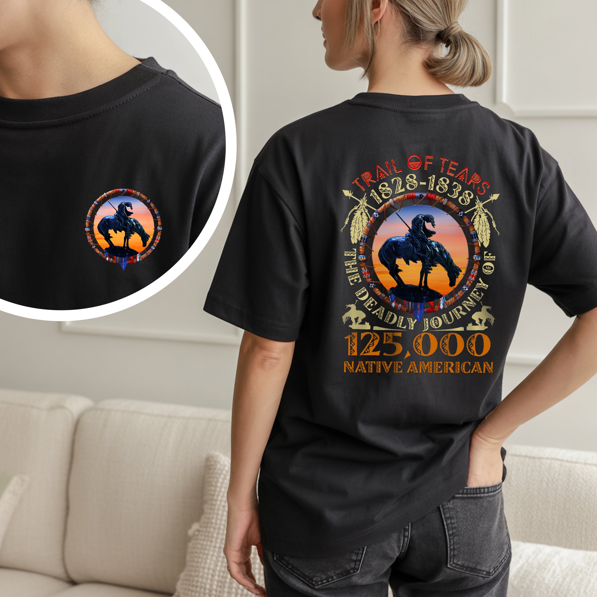 [Two Sides] Trail of Tears The Deadly Journey Unisex T-Shirt/T-Shirt V-Neck/Hoodie/Sweatshirt