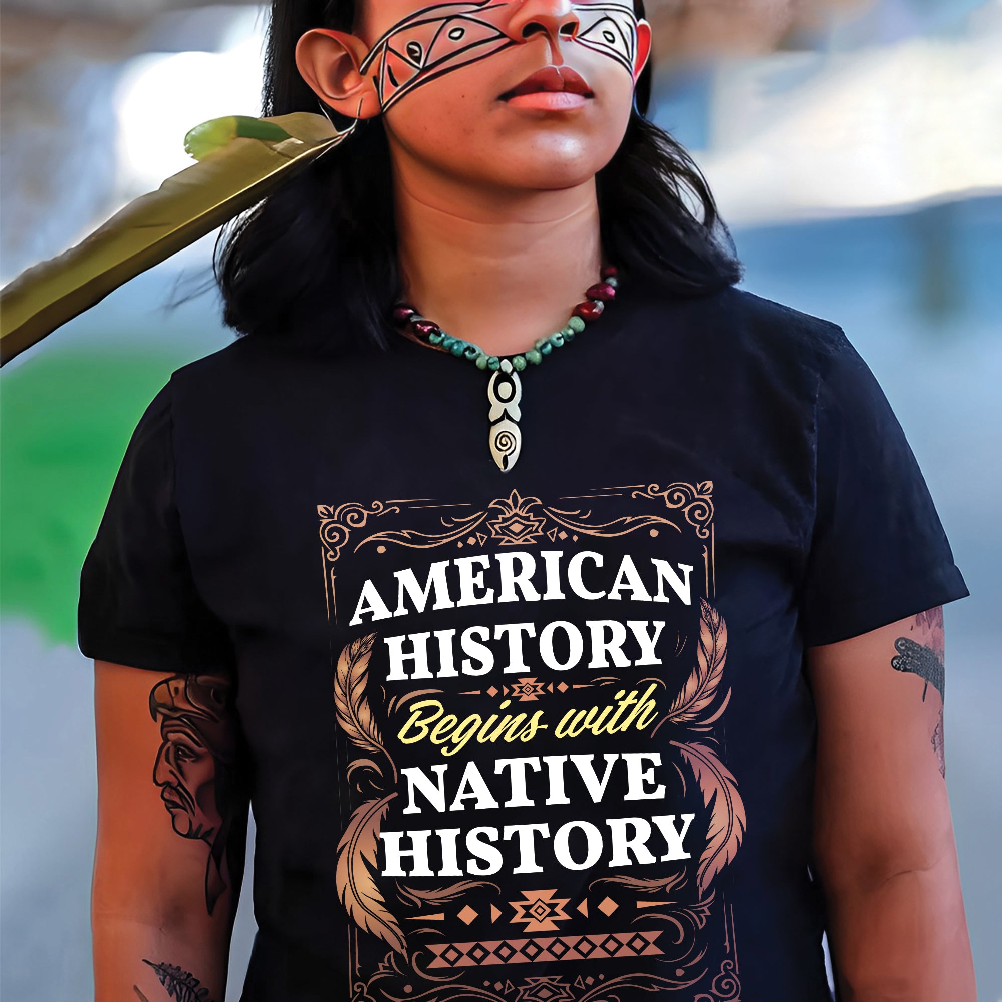 American History Begins with Native History Unisex T-Shirt/T-Shirt V-Neck/Hoodie/Sweatshirt