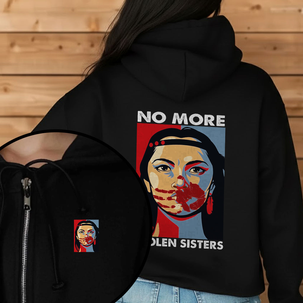 [Two Sides] No More Stolen Sisters MMIW Awareness Unisex Tank Top/Long Sleeve/Hoodie Zip
