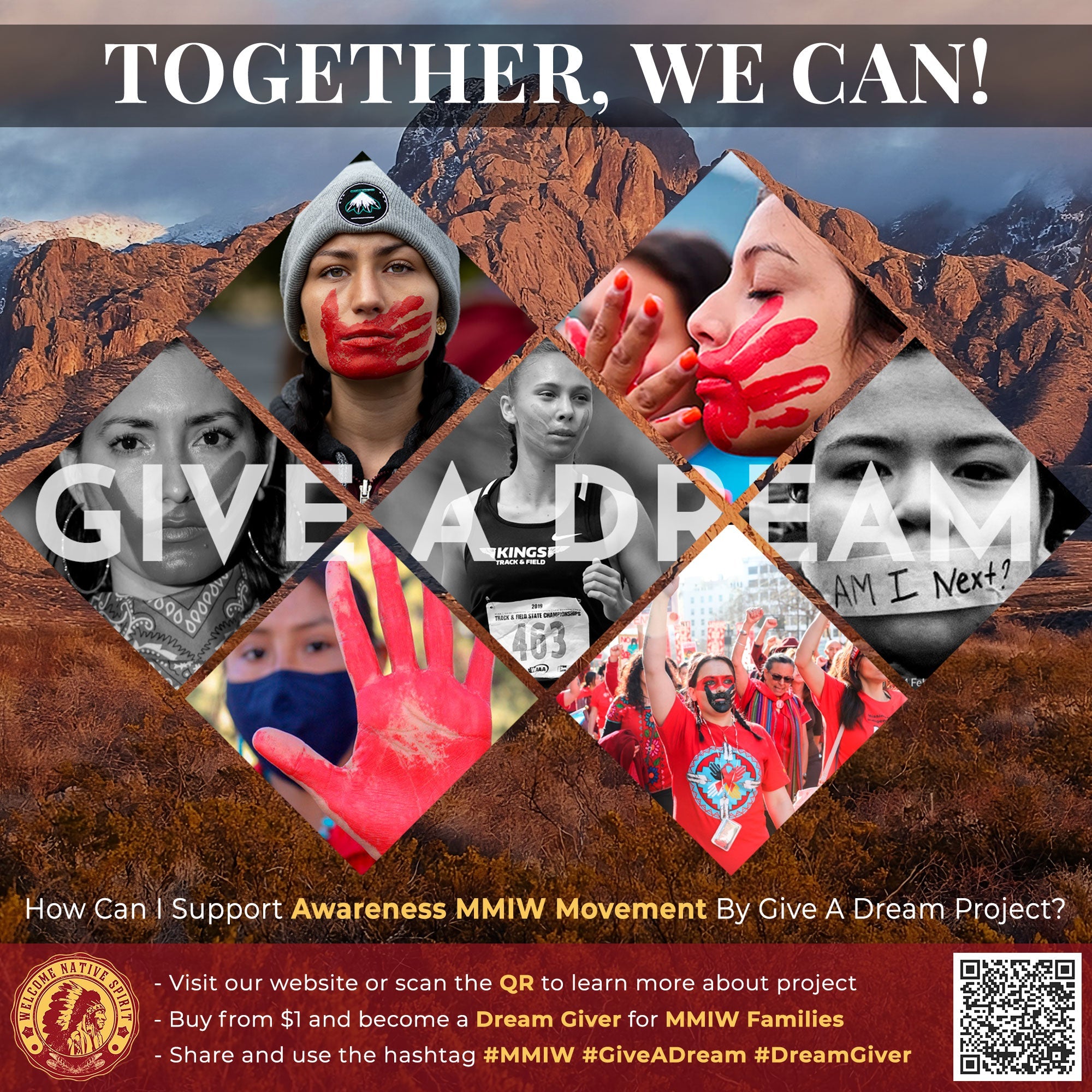 Give A Dream - Only $1 to Support the Awareness MMIW Movement Decal New 312