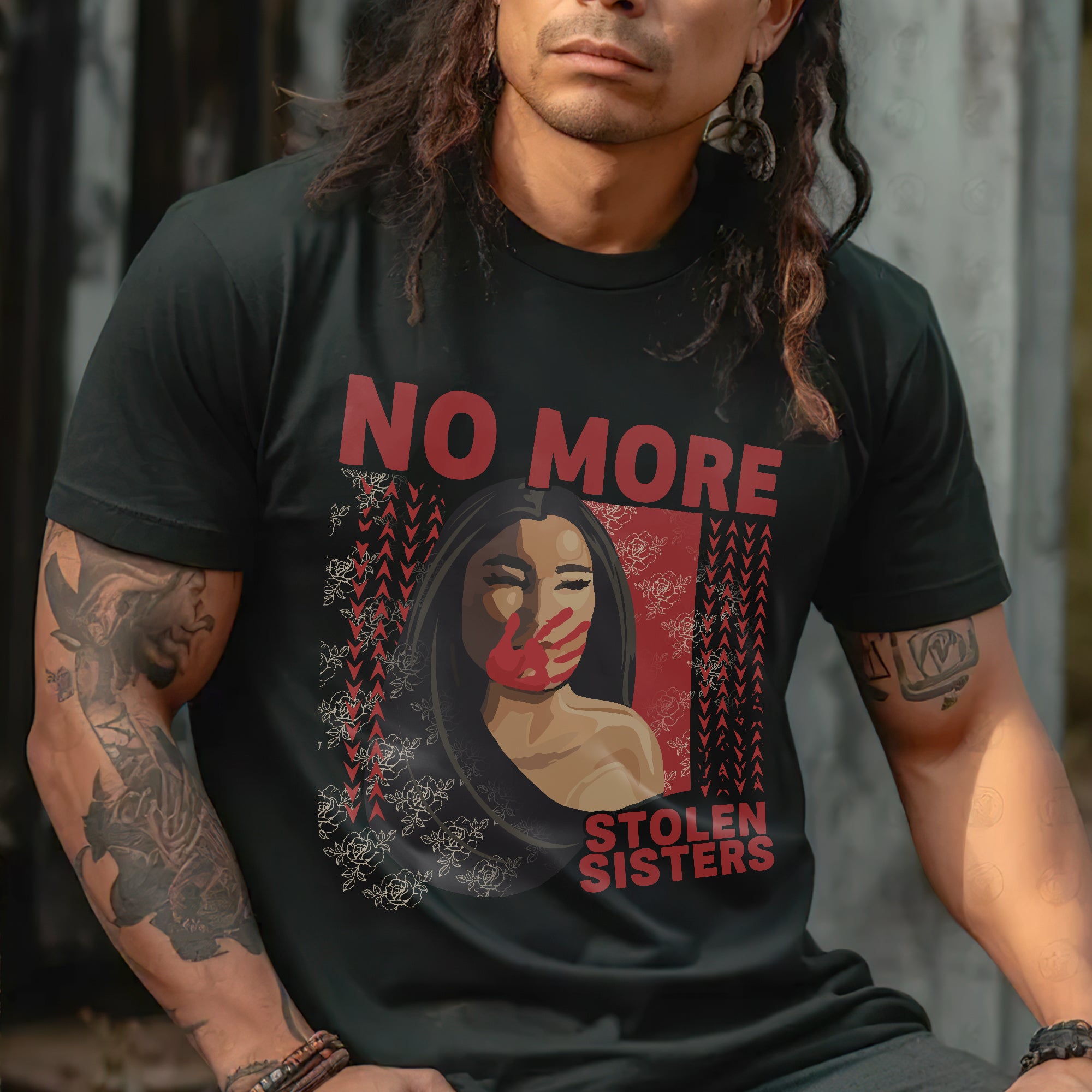 NO MORE STOLEN SISTERS Red Hand - Unisex T-Shirt/T-Shirt V-Neck/Hoodie/Sweatshirt