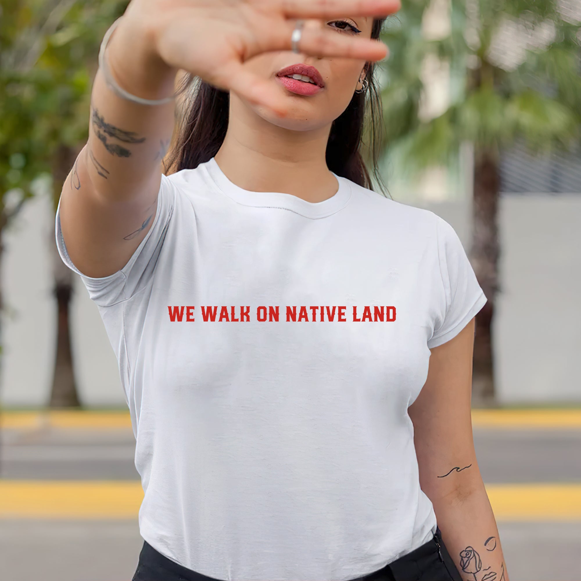 We Walk On Native Land Style 14 - Two Sides Unisex T-Shirt/T-Shirt V-Neck/Hoodie/Sweatshirt