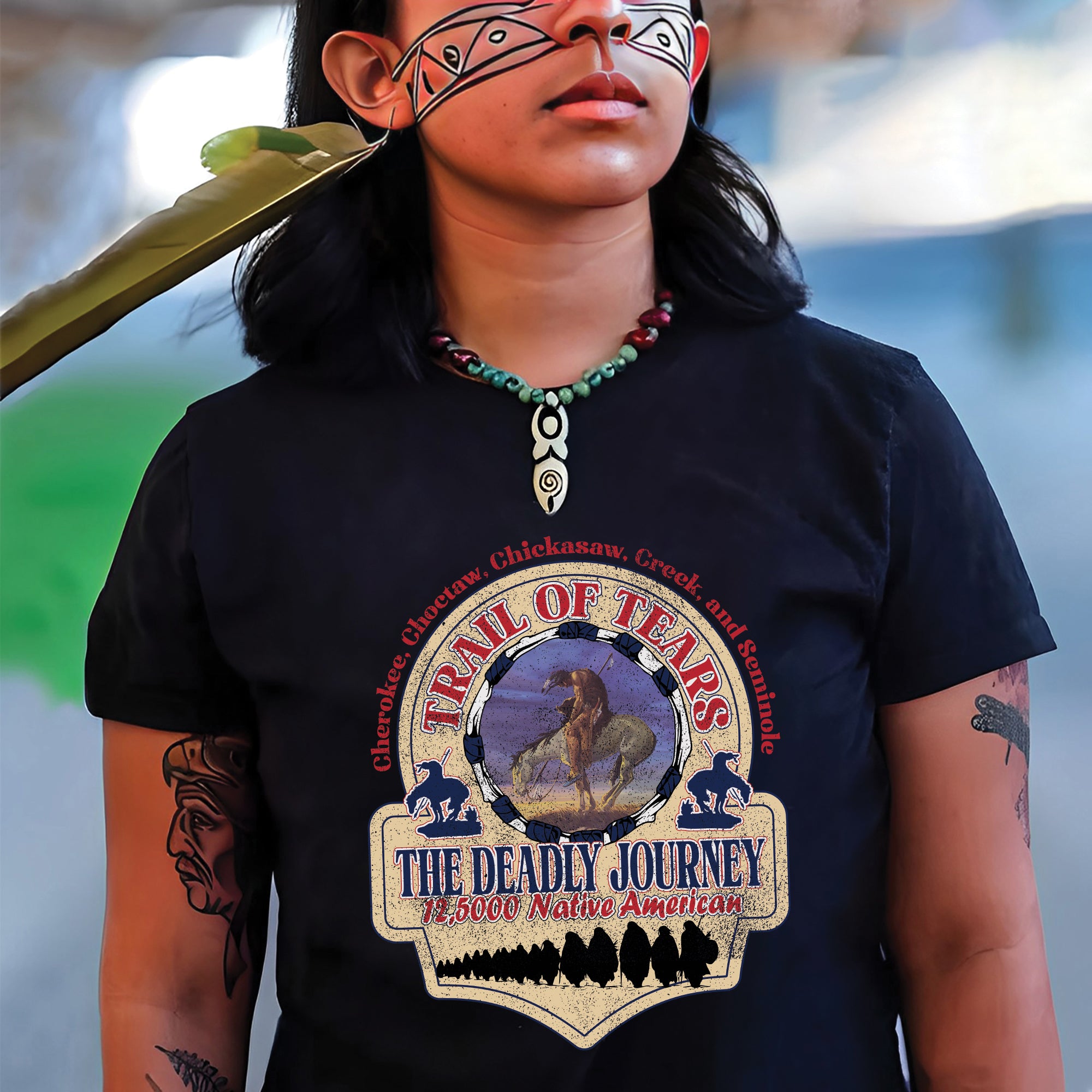 Trail of Tears The Deadly Journey 12,5000 Native American Unisex T-Shirt/T-Shirt V-Neck/Hoodie/Sweatshirt