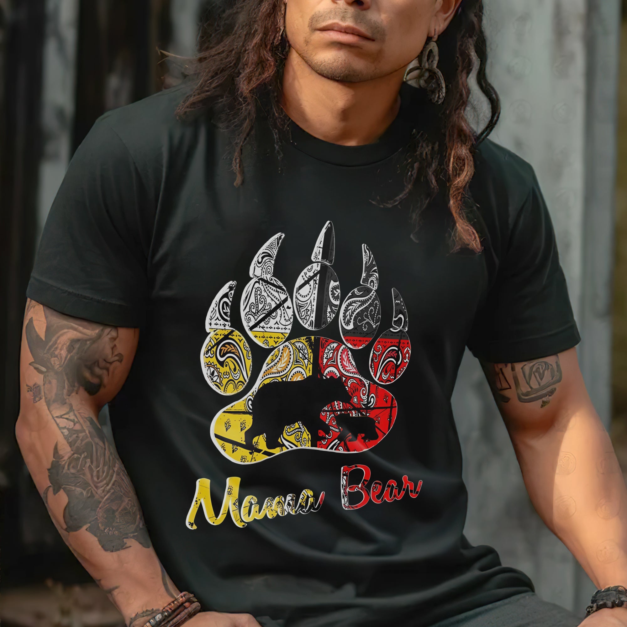 Bear Paw Mama - Unisex T-Shirt/T-Shirt V-Neck/Hoodie/Sweatshirt