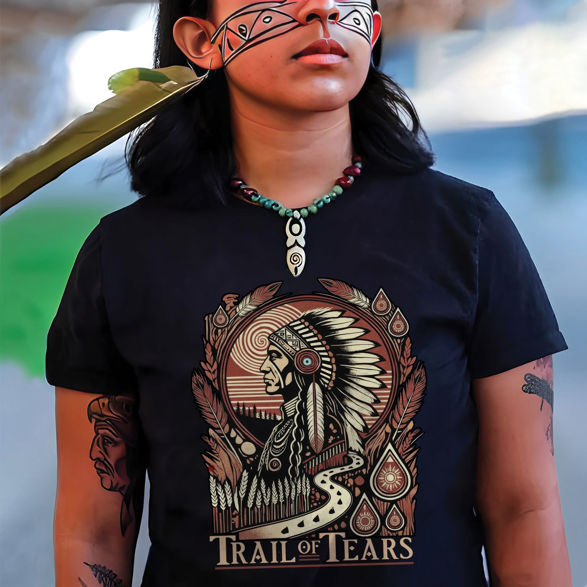 Trail of Tears The Deadly Journey Unisex T-Shirt/T-Shirt V-Neck/Hoodie/Sweatshirt N18