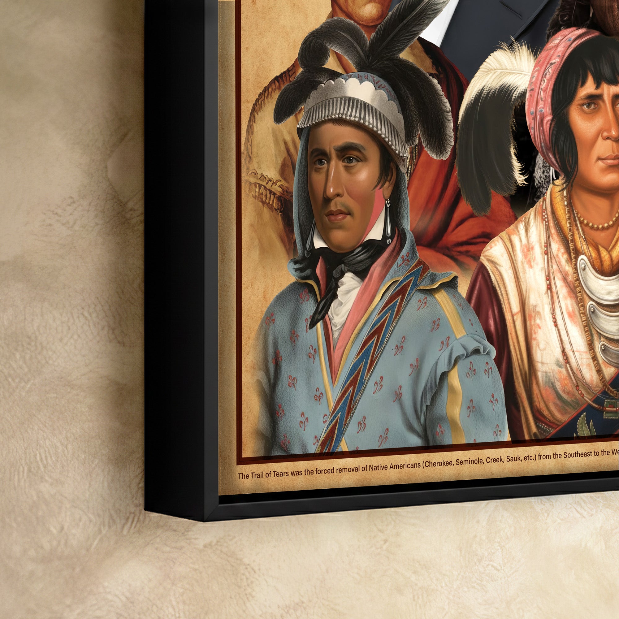 Trail of Tears – Native American Leaders & Forced Removal History Poster/Canvas