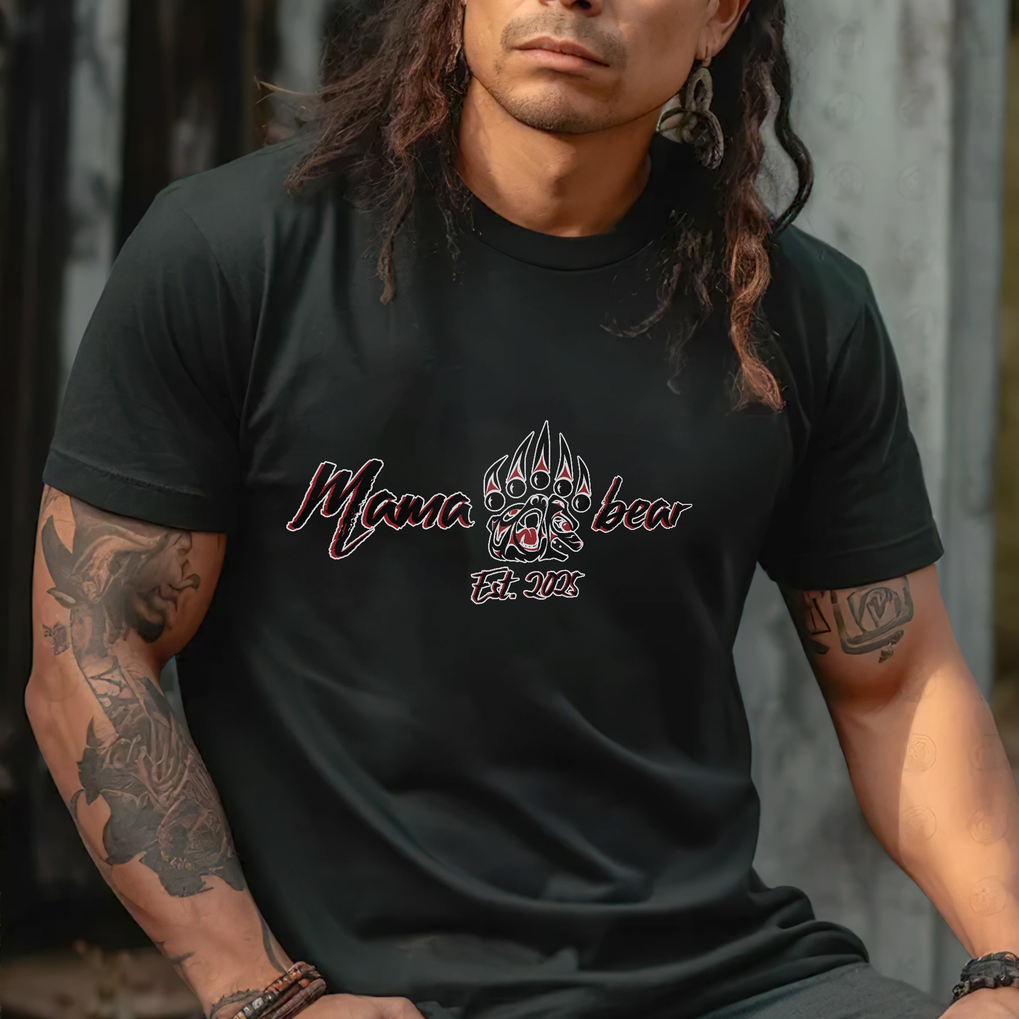 Mama Bear – Established 2005 Claw Design Tee Unisex T-Shirt/T-Shirt V-Neck/Hoodie/Sweatshirt